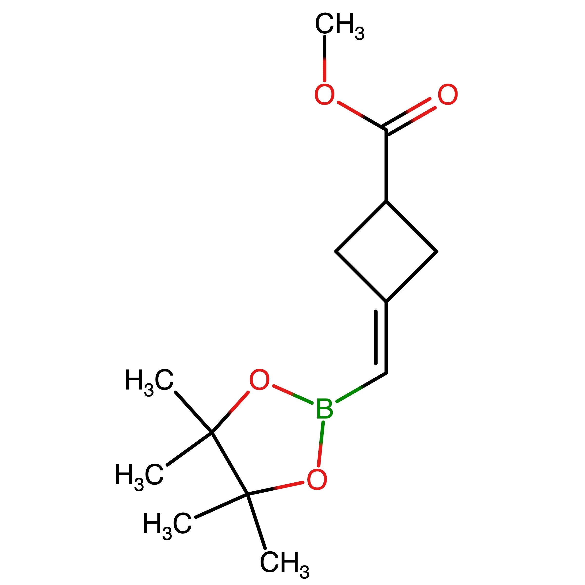 CAS 2365173-42-6 | Methyl 3-((4,4,5,5-tetramethyl-1,3,2-dioxaborolan-2-yl)methylene)- cyclobutanecarboxylate