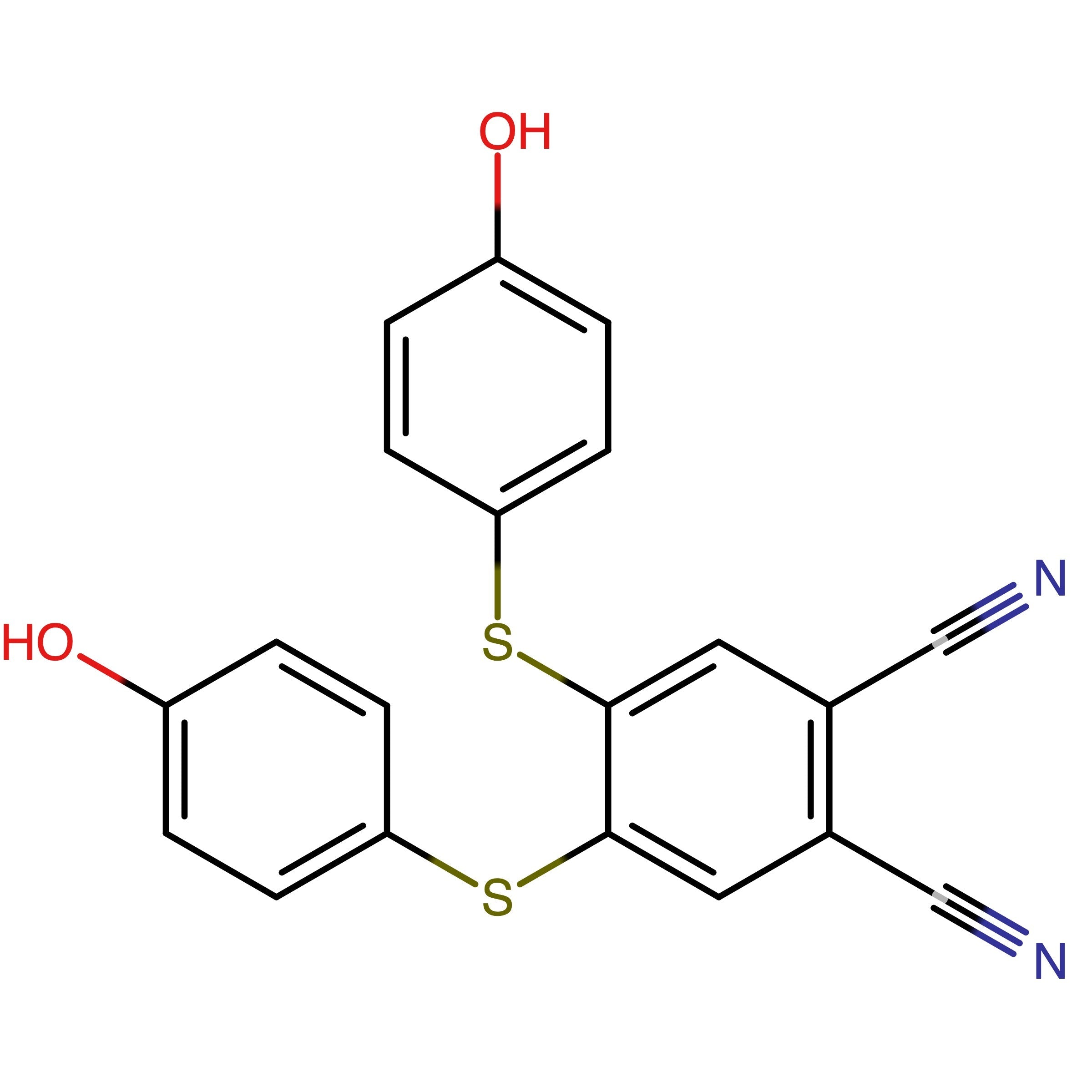 CAS 1210049-82-3 | 4,5-Bis((4-hydroxyphenyl)thio)phthalonitrile
