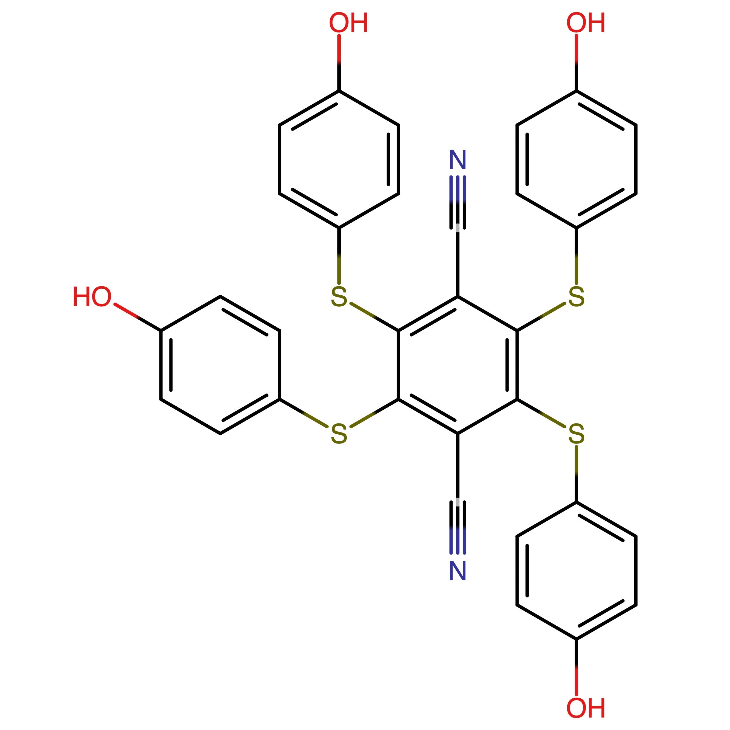 CAS 2125669-92-1 | 2,3,5,6-Tetrakis((4-hydroxyphenyl)thio)terephthalonitrile