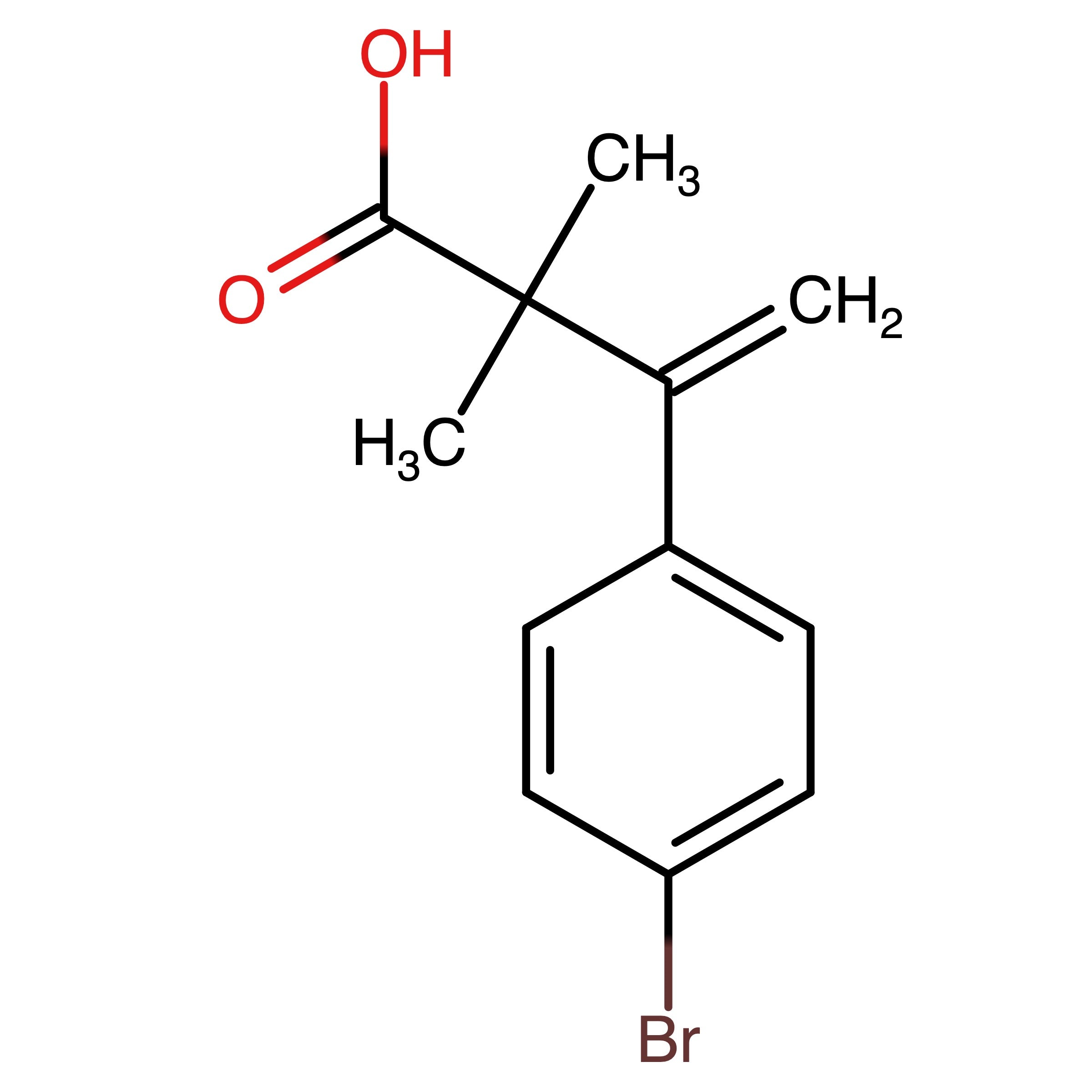 CAS 1809582-88-4 | 3-(4-Bromophenyl)-2,2-dimethylbut-3-enoic acid