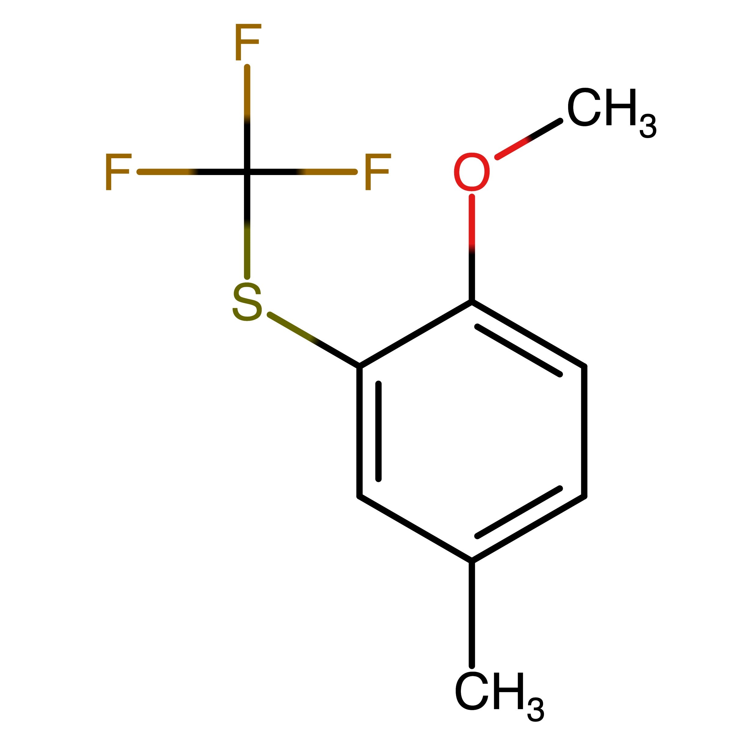 CAS 1808089-03-3 | 1-Methoxy-4-methyl-2-[(trifluoromethyl)thio]benzene