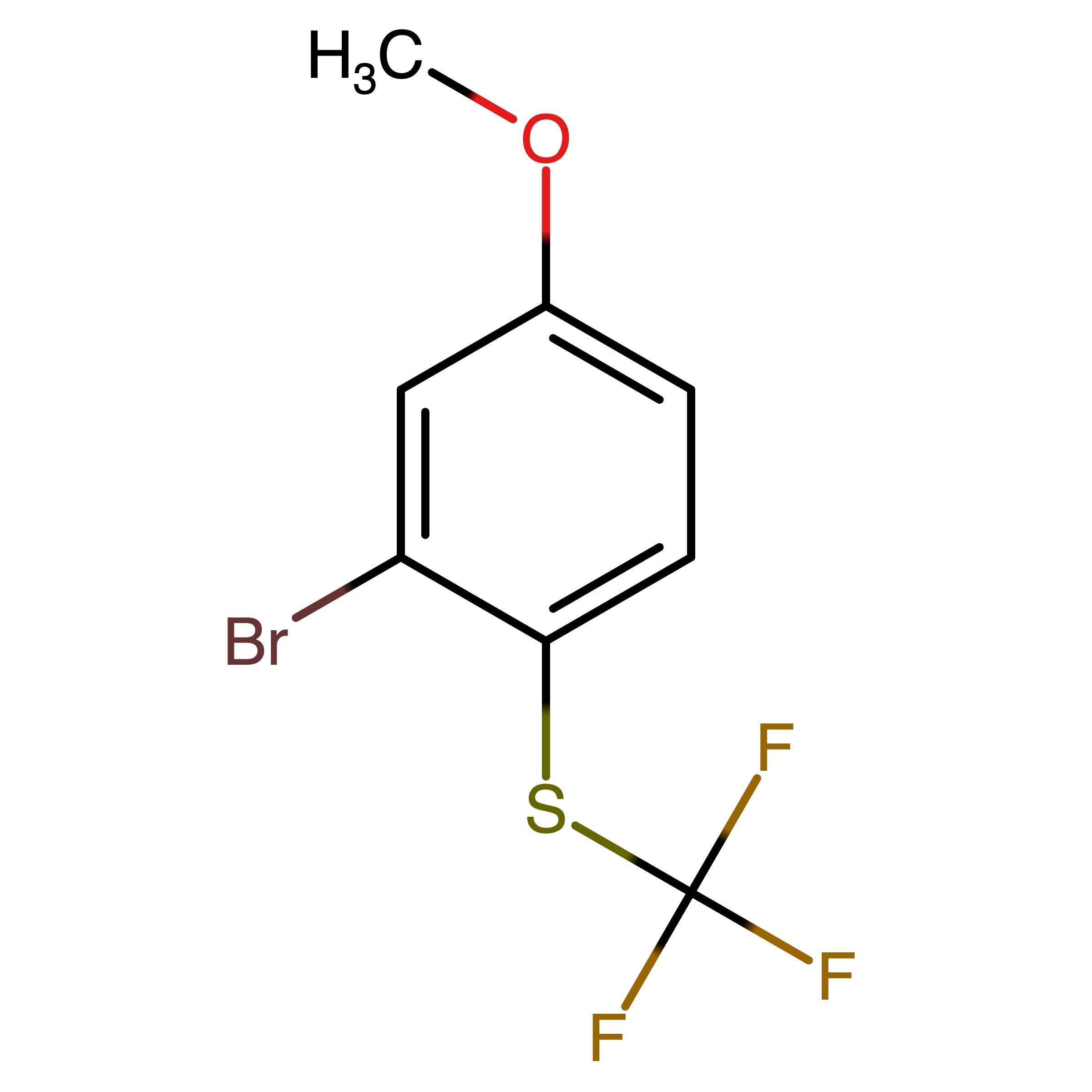 CAS 1808089-06-6 | 3-Bromo-1-methoxy-4-[(trifluoromethyl)thio]benzene