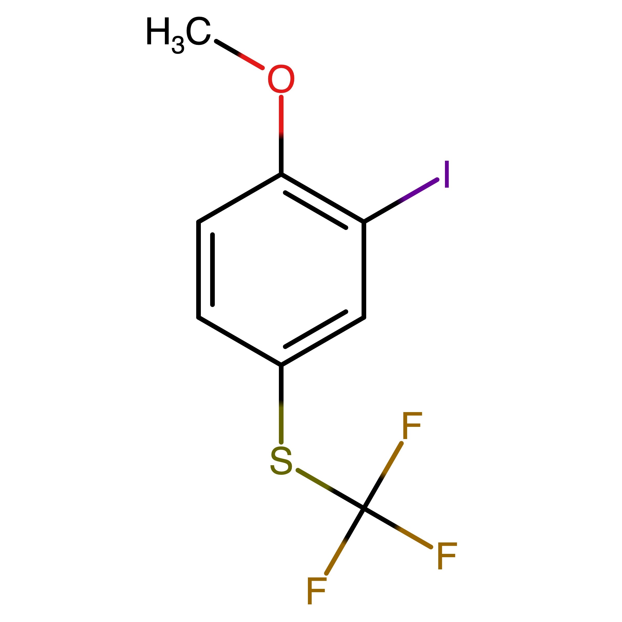 CAS 1808089-07-7 | 2-Iodo-1-methoxy-4-[(trifluoromethyl)thio]benzene