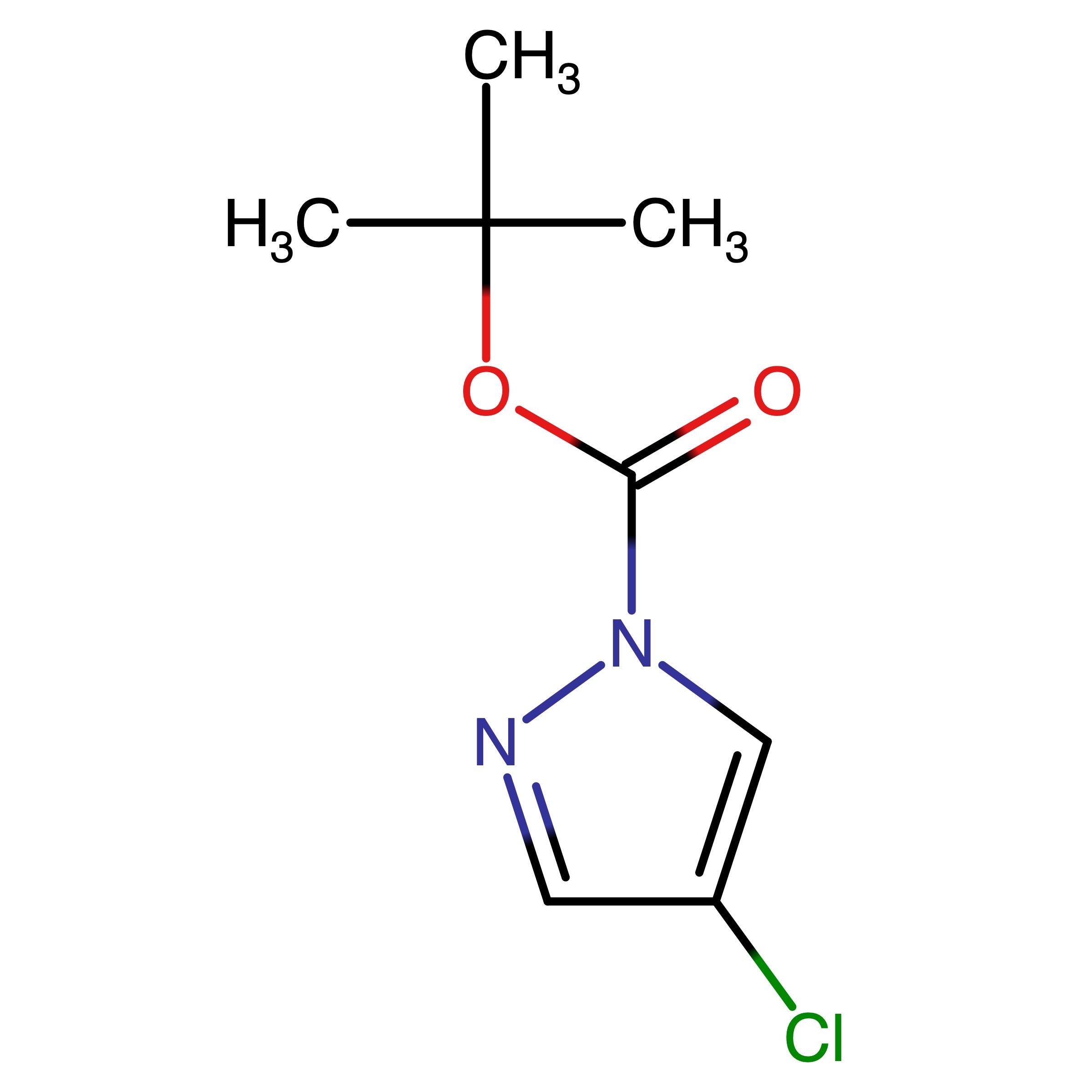 CAS 1821332-22-2 | tert-Butyl 4-chloro-1H-pyrazole-1-carboxylate
