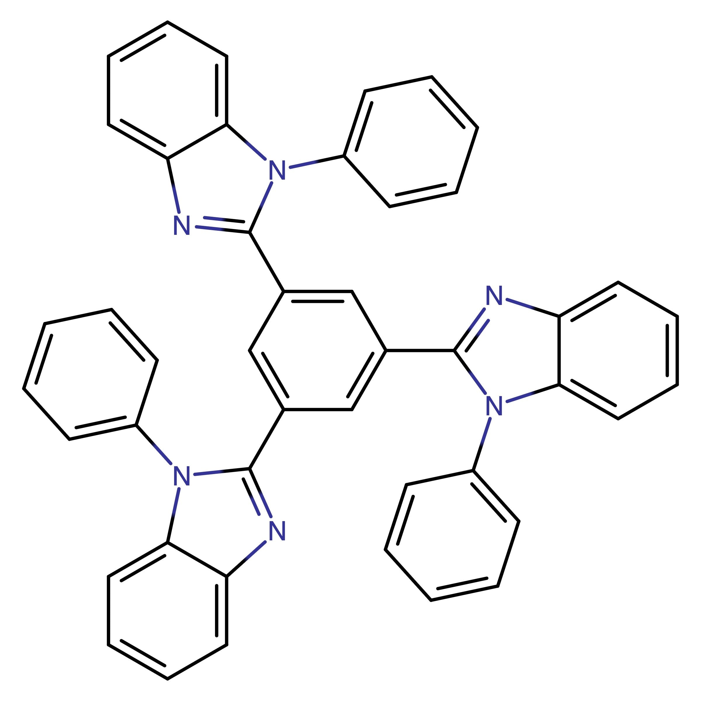 CAS 192198-85-9 | 2,2',2''-(1,3,5-Benzenetriyl)tris[1-phenyl-1H-benzimidazole] | MFCD08276433