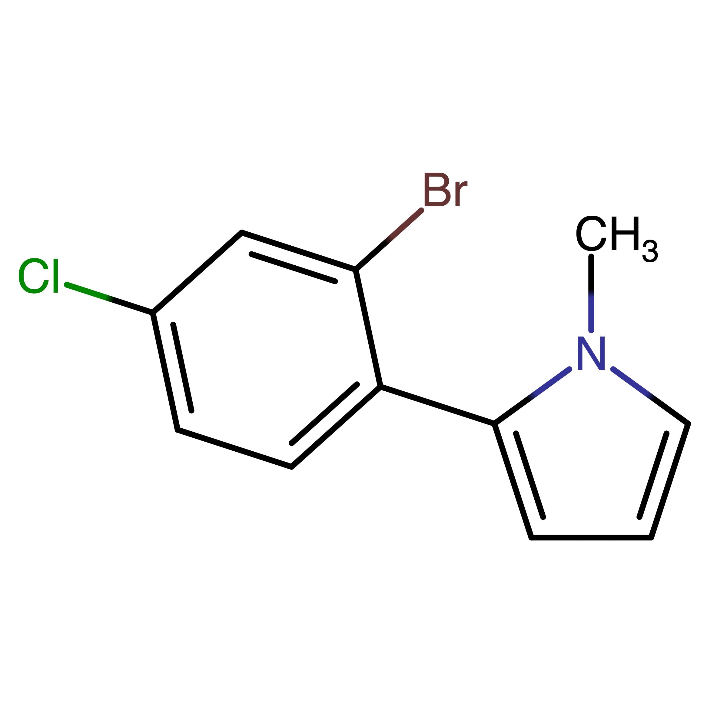 CAS 1644081-07-1 | 2-(2-Bromo-4-chlorophenyl)-1-methyl-1H-pyrrole