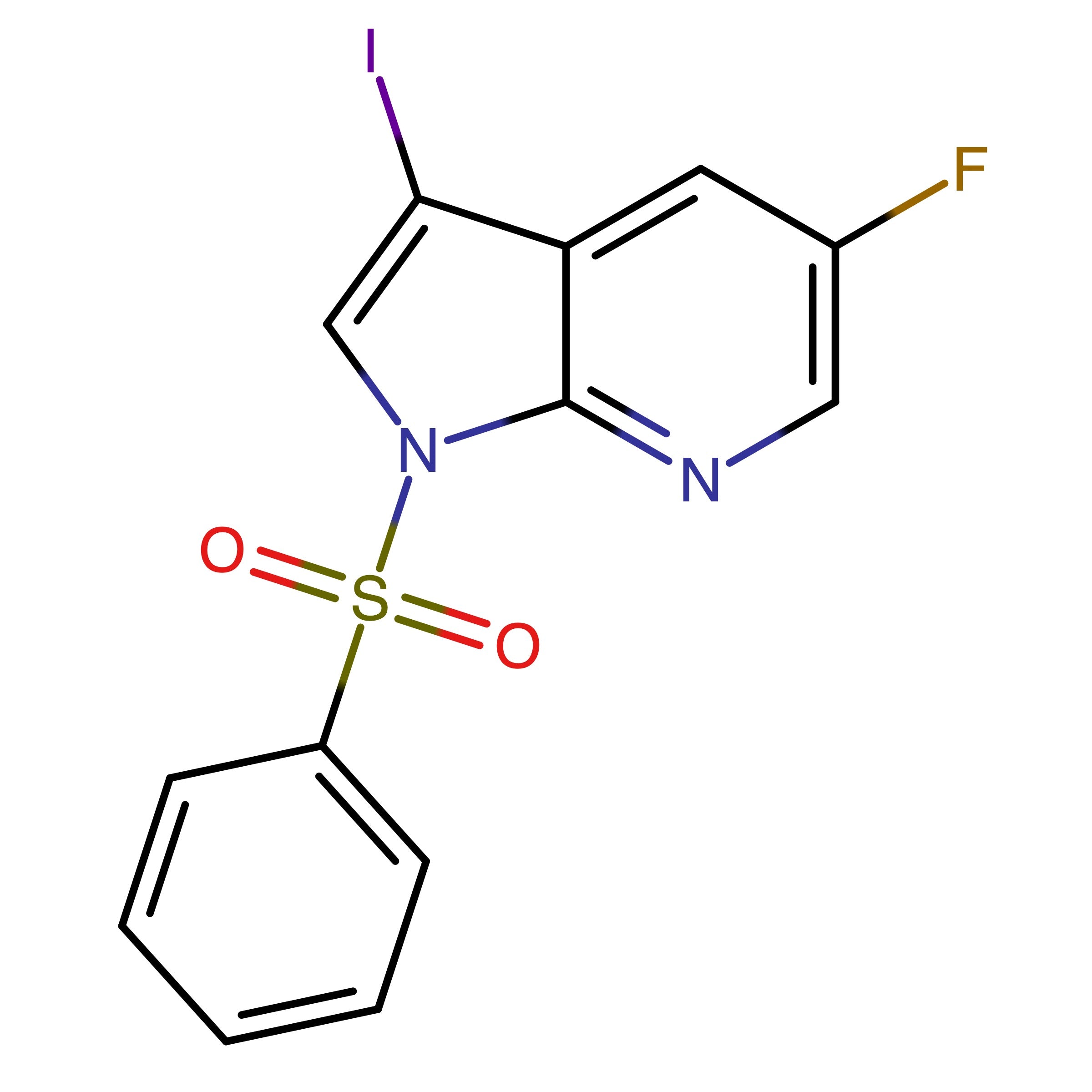 CAS 1001413-99-5 | 5-Fluoro-3-iodo-1-(phenylsulfonyl)-1H-pyrrolo[2,3-b]pyridine | MFCD08741537