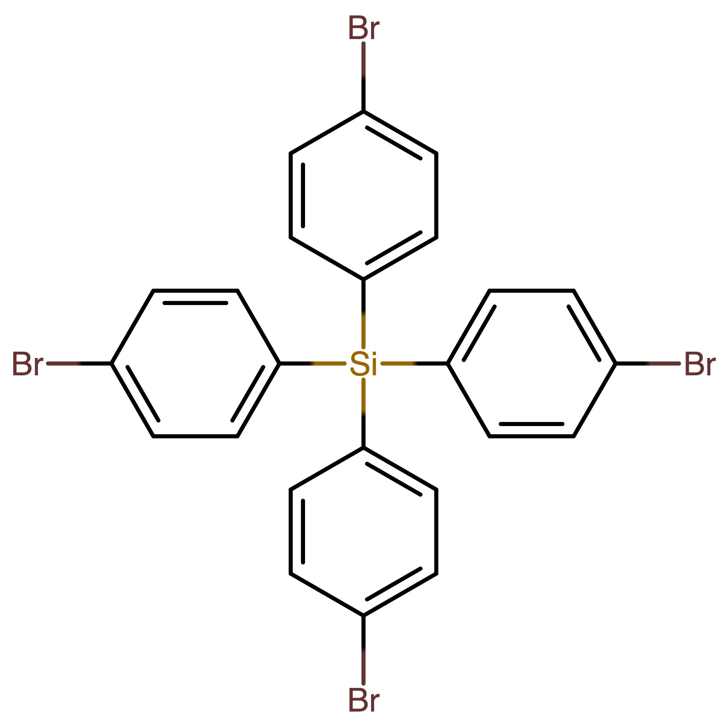 CAS 18733-98-7 | 1,1',1'',1'''-Silanetetrayltetrakis[4-bromobenzene] | MFCD30543388