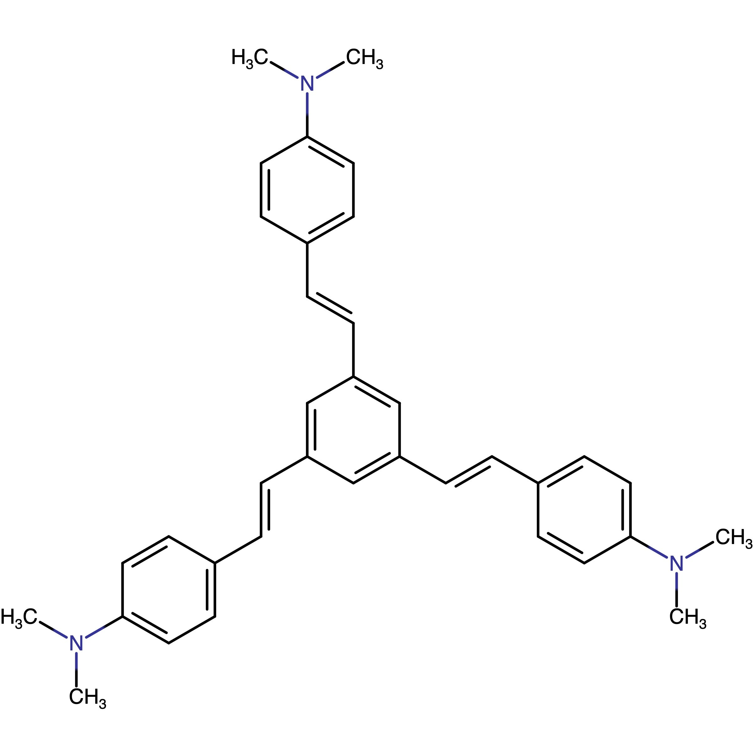 CAS 34631-21-5 | 4,4',4''-((1E,1'E,1''E)-Benzene-1,3,5-triyltris(ethene-2,1-diyl))tris(N,N-dimethylaniline)