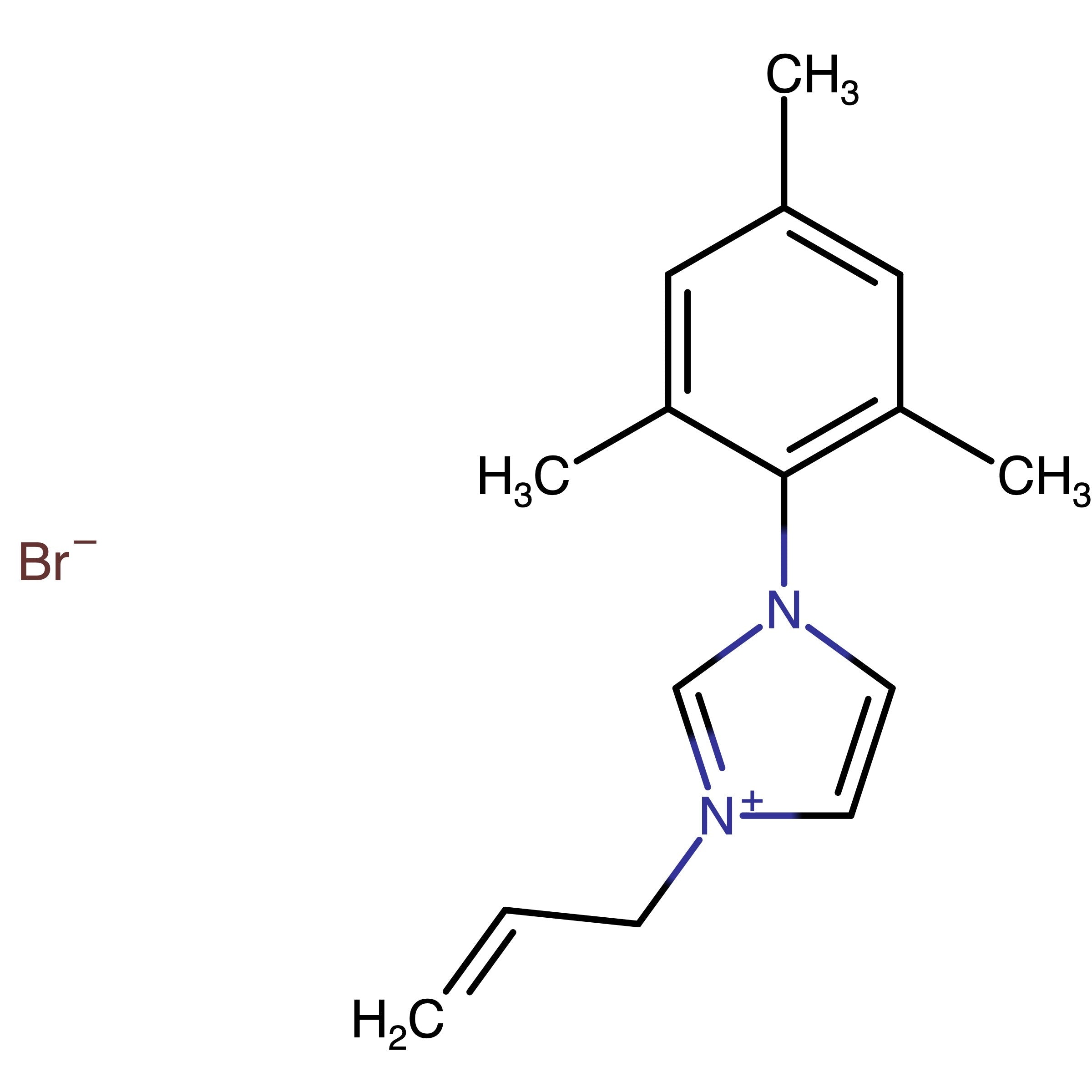 CAS 1035844-55-3 | 1-Allyl-3-(2,4,6-trimethylphenyl) imidazolium bromide
