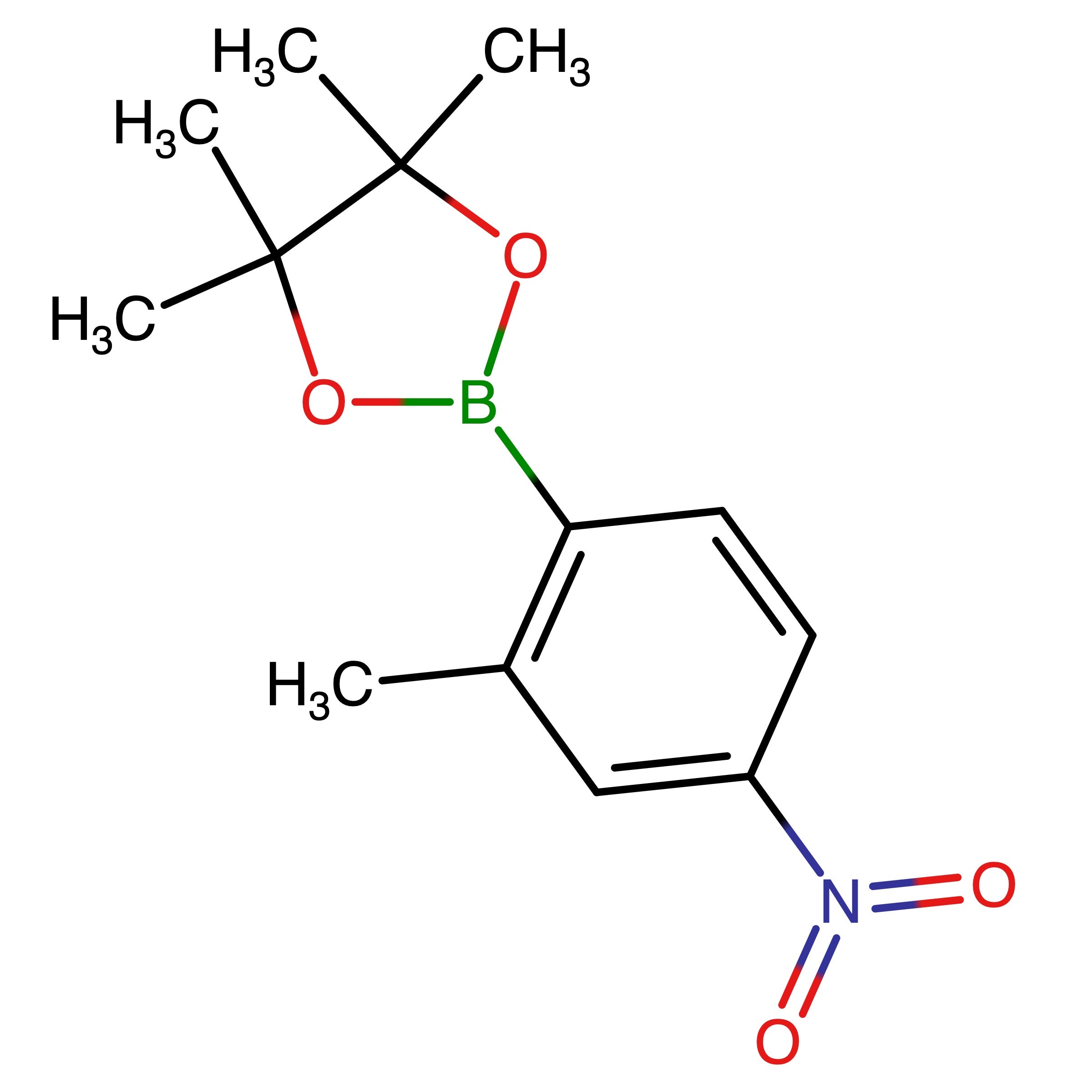 CAS 883715-40-0 | 4,4,5,5-Tetramethyl-2-(2-methyl-4-nitrophenyl)-1,3,2-dioxaborolane | MFCD10698807