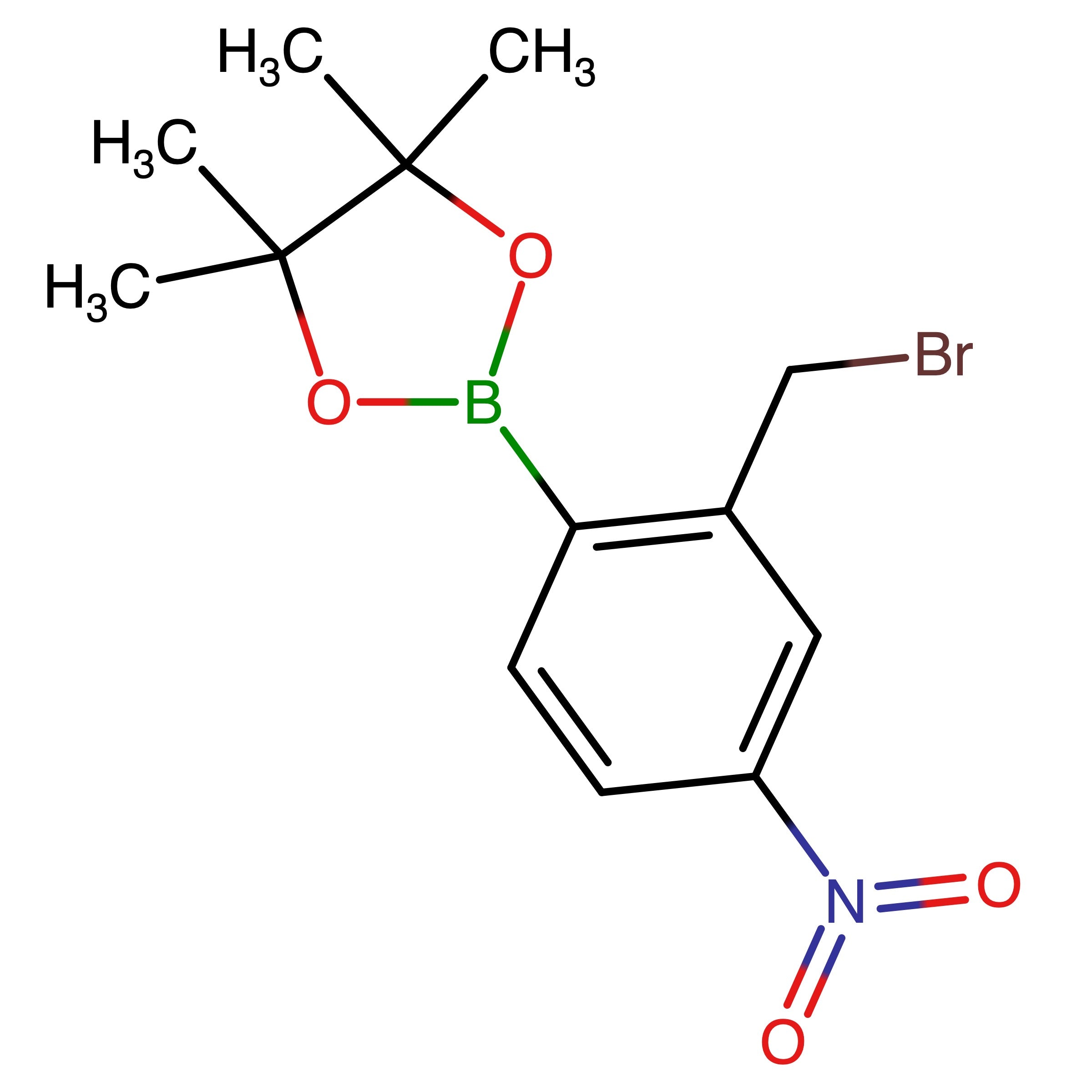 CAS 1030832-68-8 | 2-(2-(Bromomethyl)-4-nitrophenyl)-4,4,5,5-tetramethyl-1,3,2-dioxaborolane
