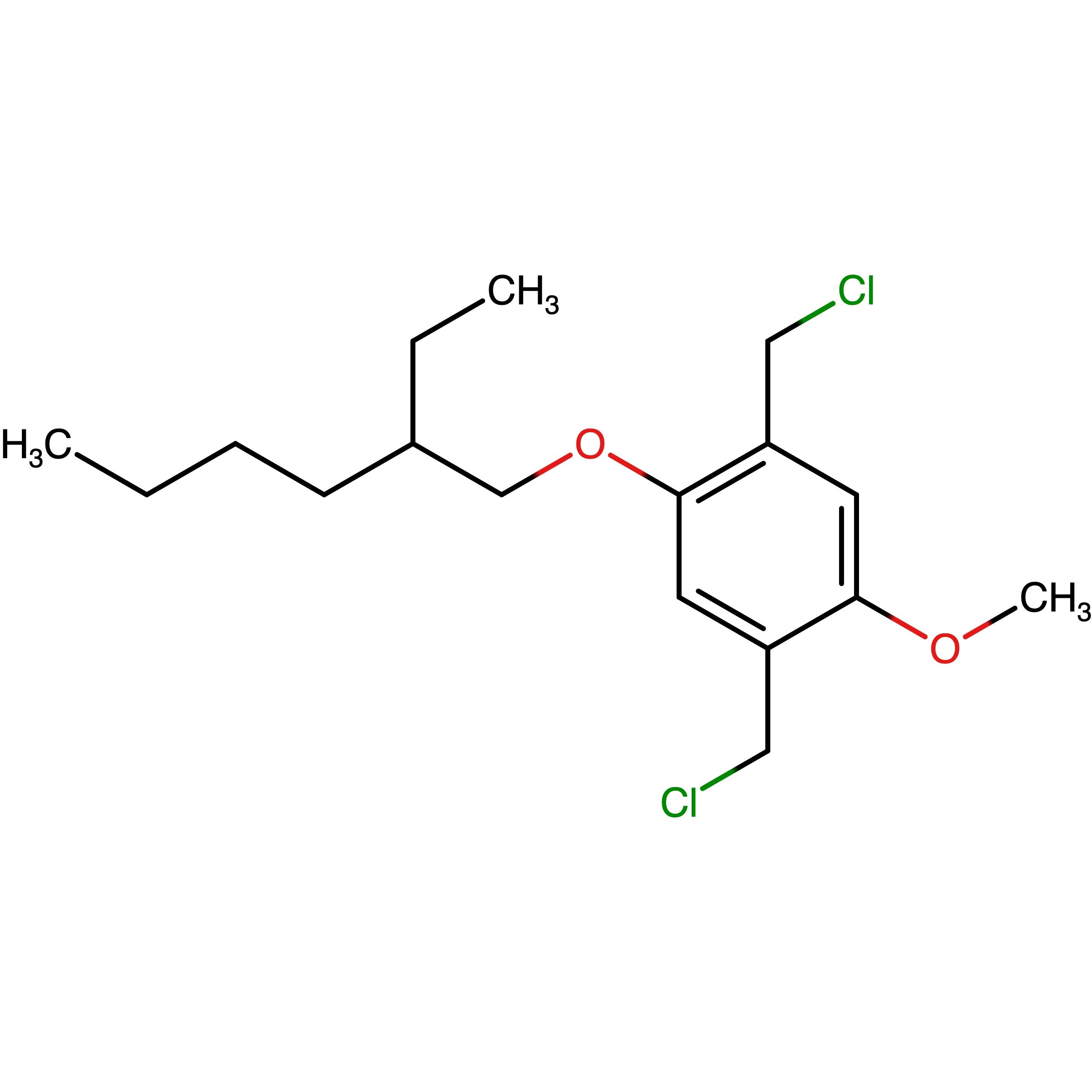 CAS 146370-52-7 | 2,5-Bis(chloromethyl)-1-methoxy-4-(2-ethylhexyloxy)benzene | MFCD03093939