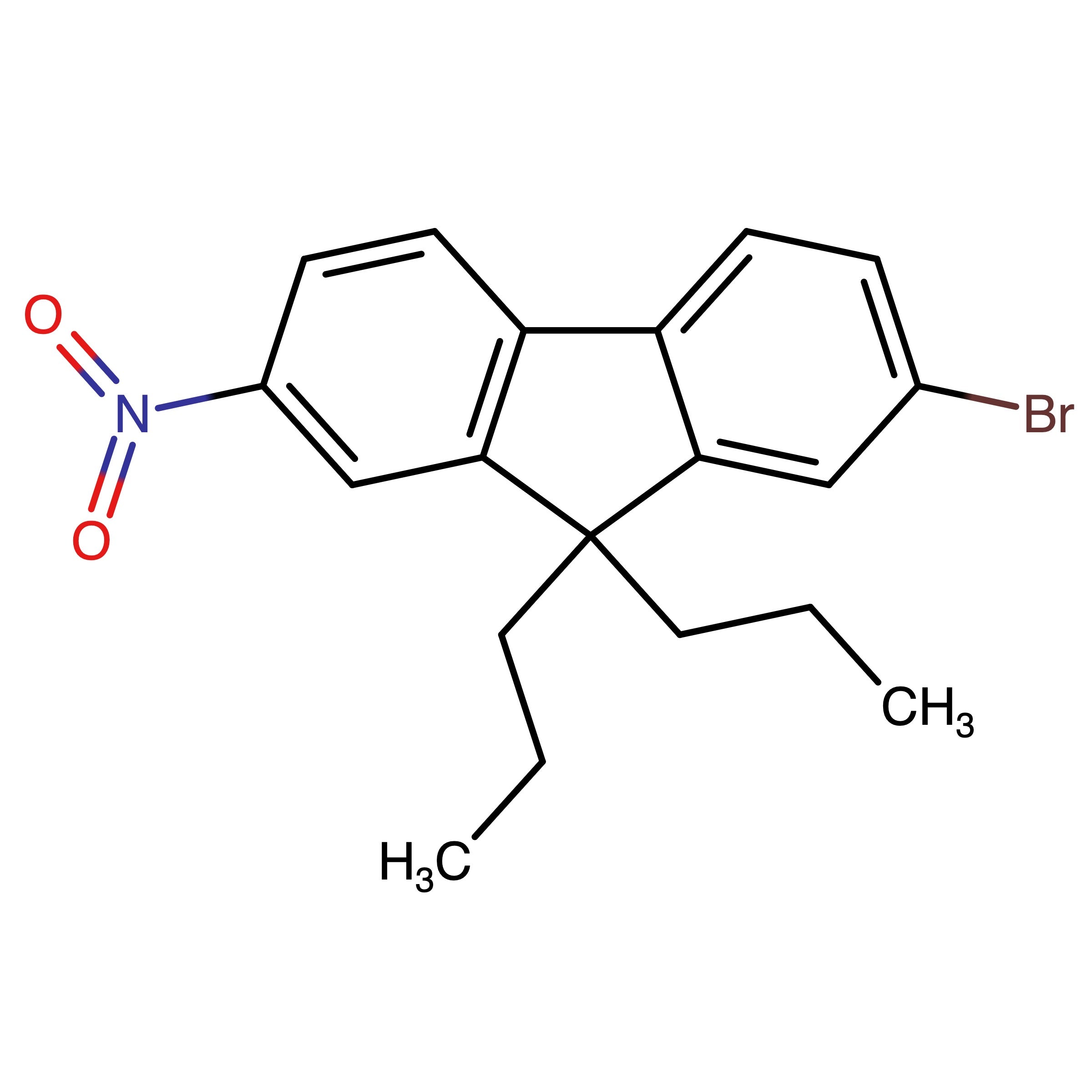 CAS 656238-35-6 | 2-Bromo-7-nitro-9,9-dipropyl-9H-fluorene