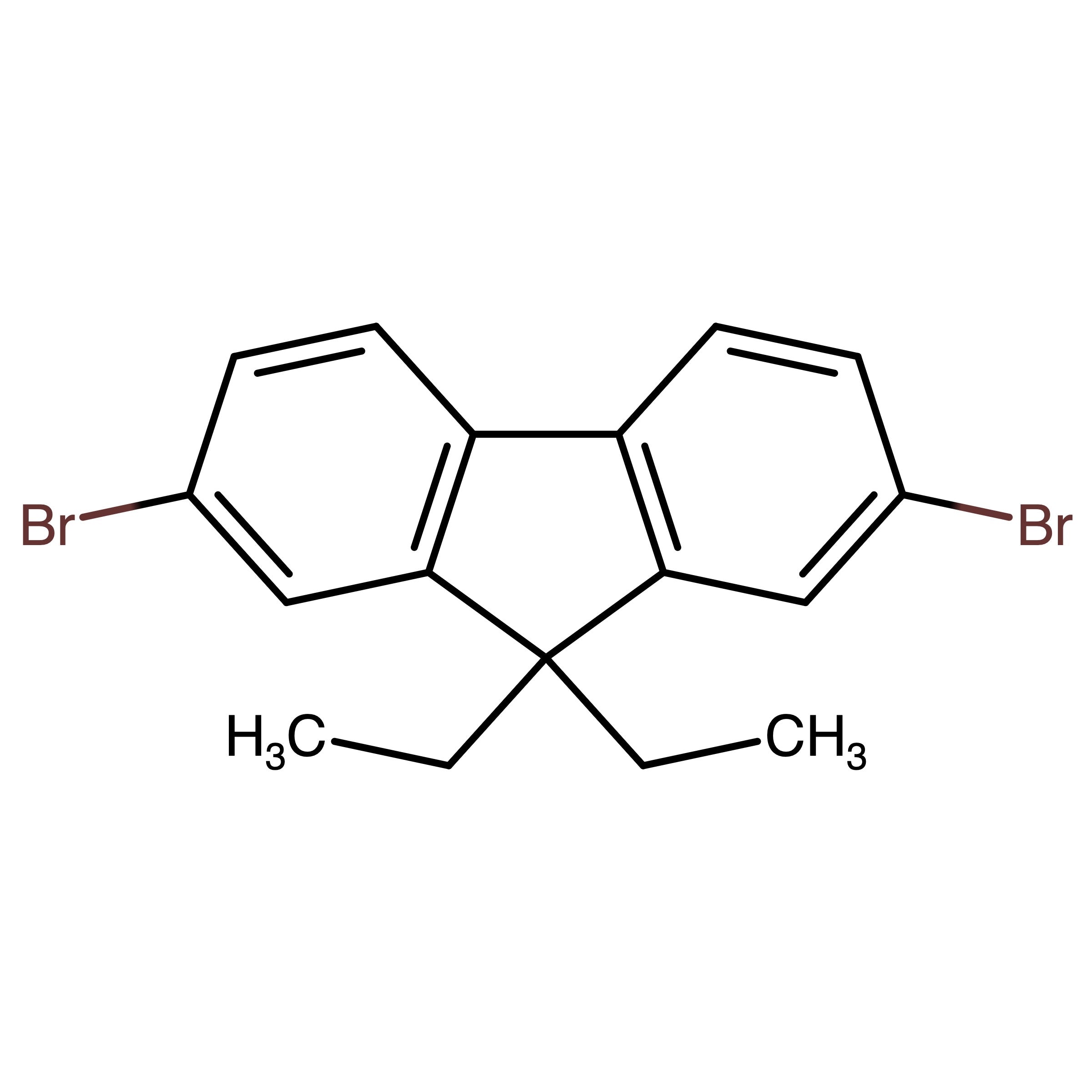 CAS 197969-58-7 | 2,7-Dibromo-9,9-diethyl-9H-fluorene | MFCD00971285