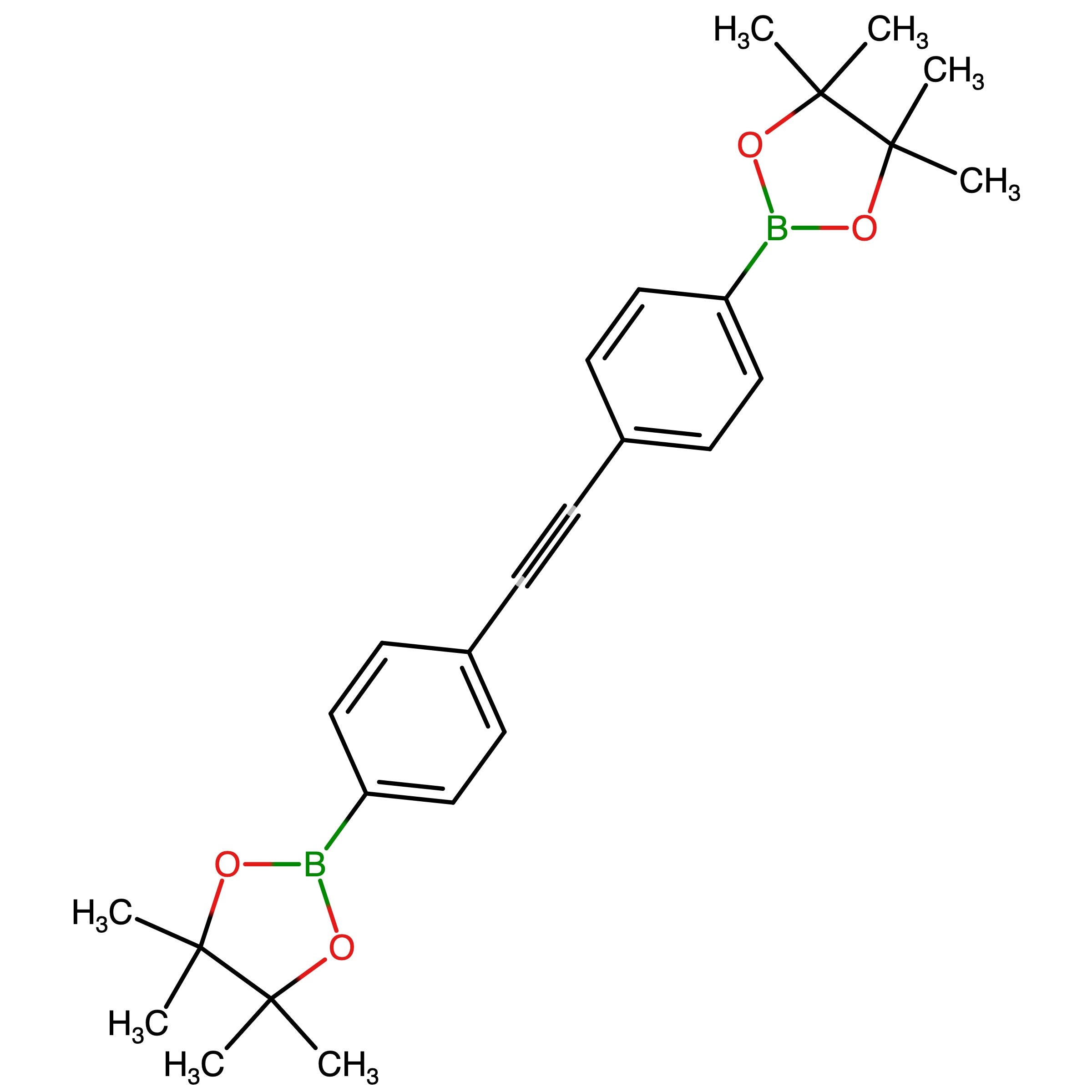 CAS 849681-64-7 | 1,2-Bis(4-(4,4,5,5-tetramethyl-1,3,2-dioxaborolan-2-yl)phenyl)acetylene | MFCD16294524