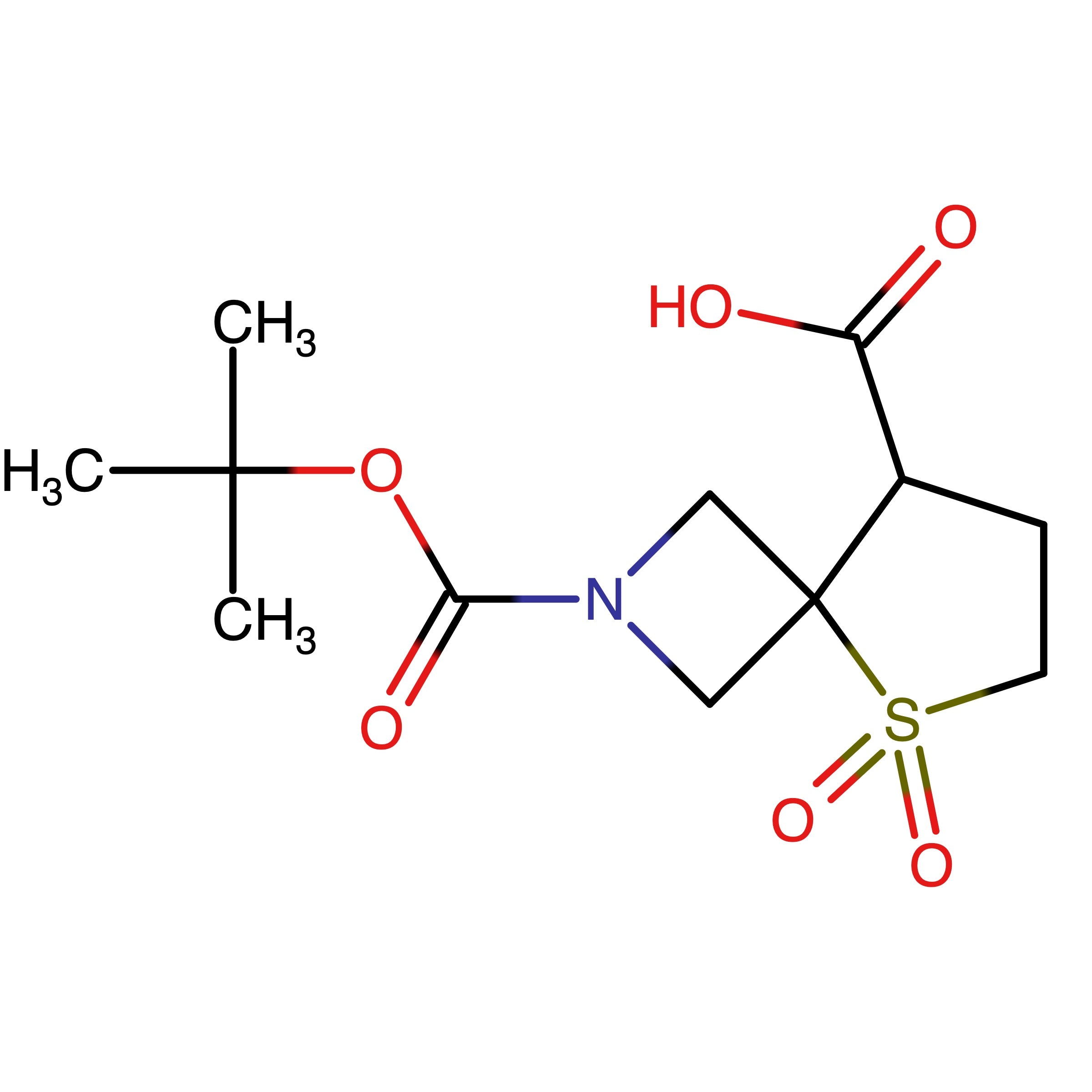 CAS 1340481-81-3 | 2-(tert-Butoxycarbonyl)-5-thia-2-azaspiro[3.4]octane-8-carboxylic acid 5,5-dioxide | MFCD22199158