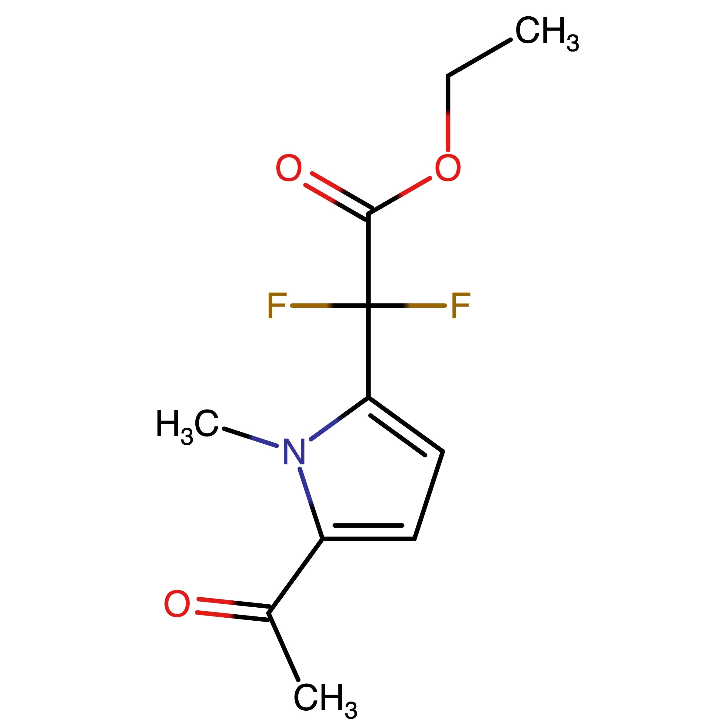CAS 1286792-84-4 | Ethyl (5-acetyl-1-methylpyrrole-2-yl)difluoroacetate | MFCD22196696
