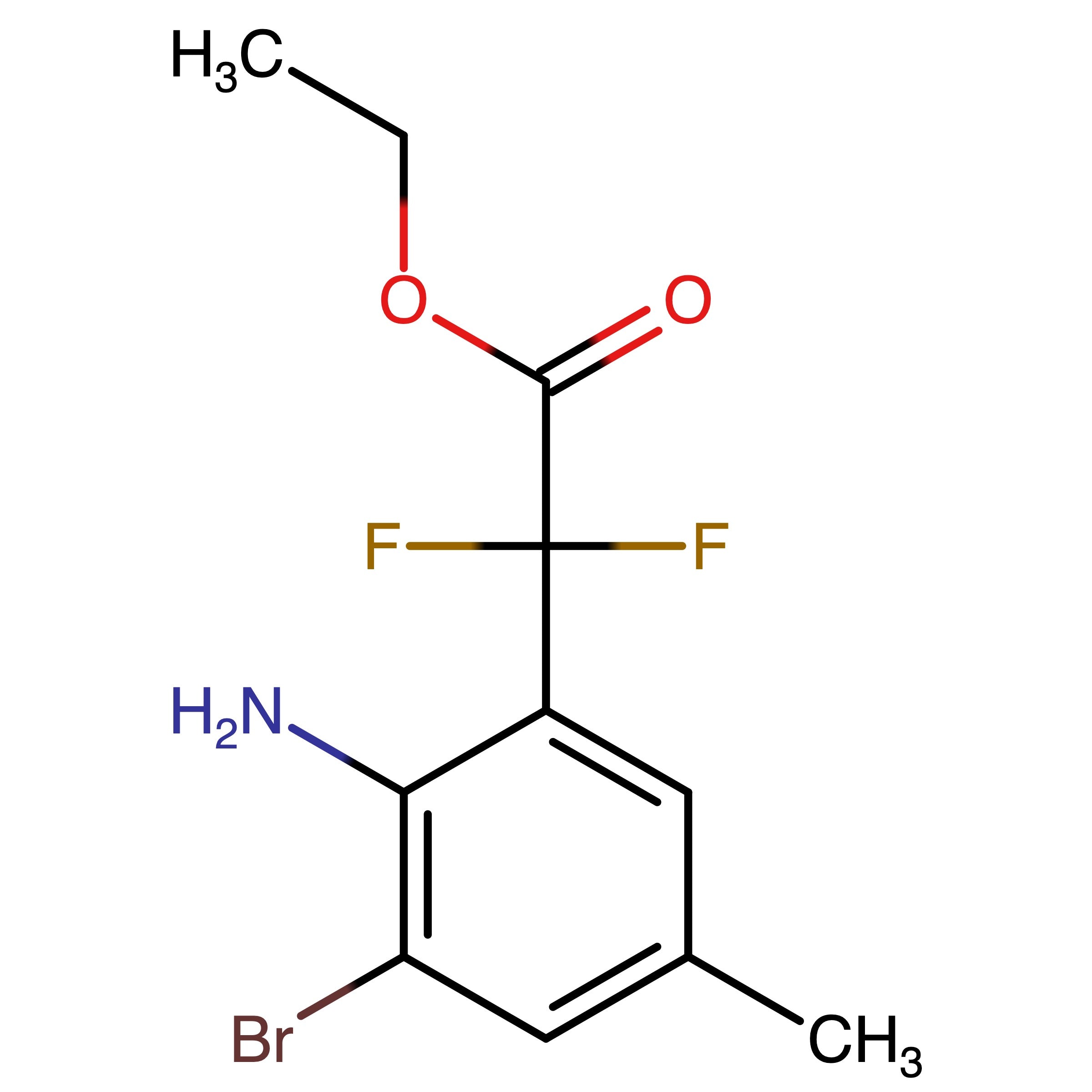 CAS 1286792-96-8 | Ethyl 2-(2-amino-3-bromo-5-methylphenyl)-2,2-difluoroacetate