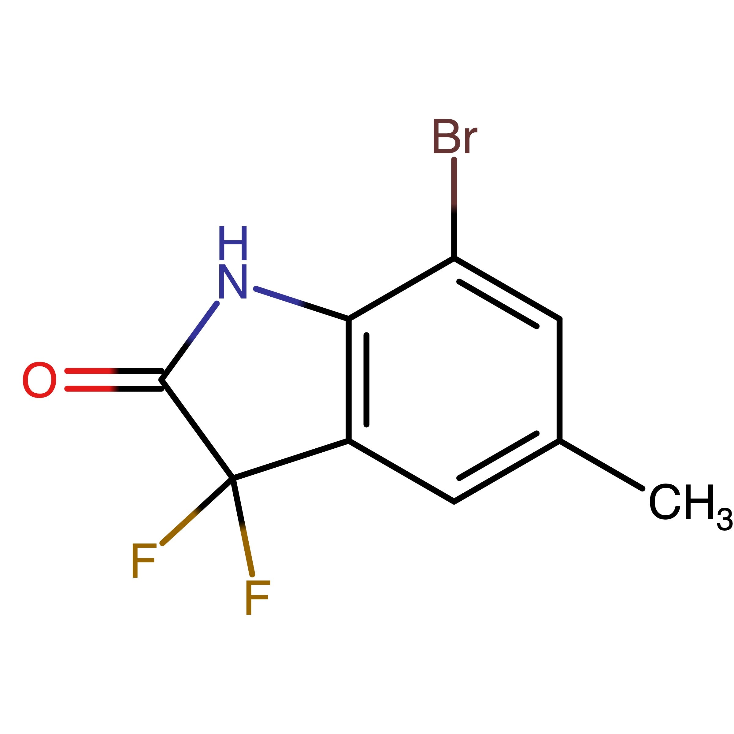 CAS 1286793-01-8 | 7-Bromo-3,3-difluoro-2,3-dihydro-5-methylindole-2-one
