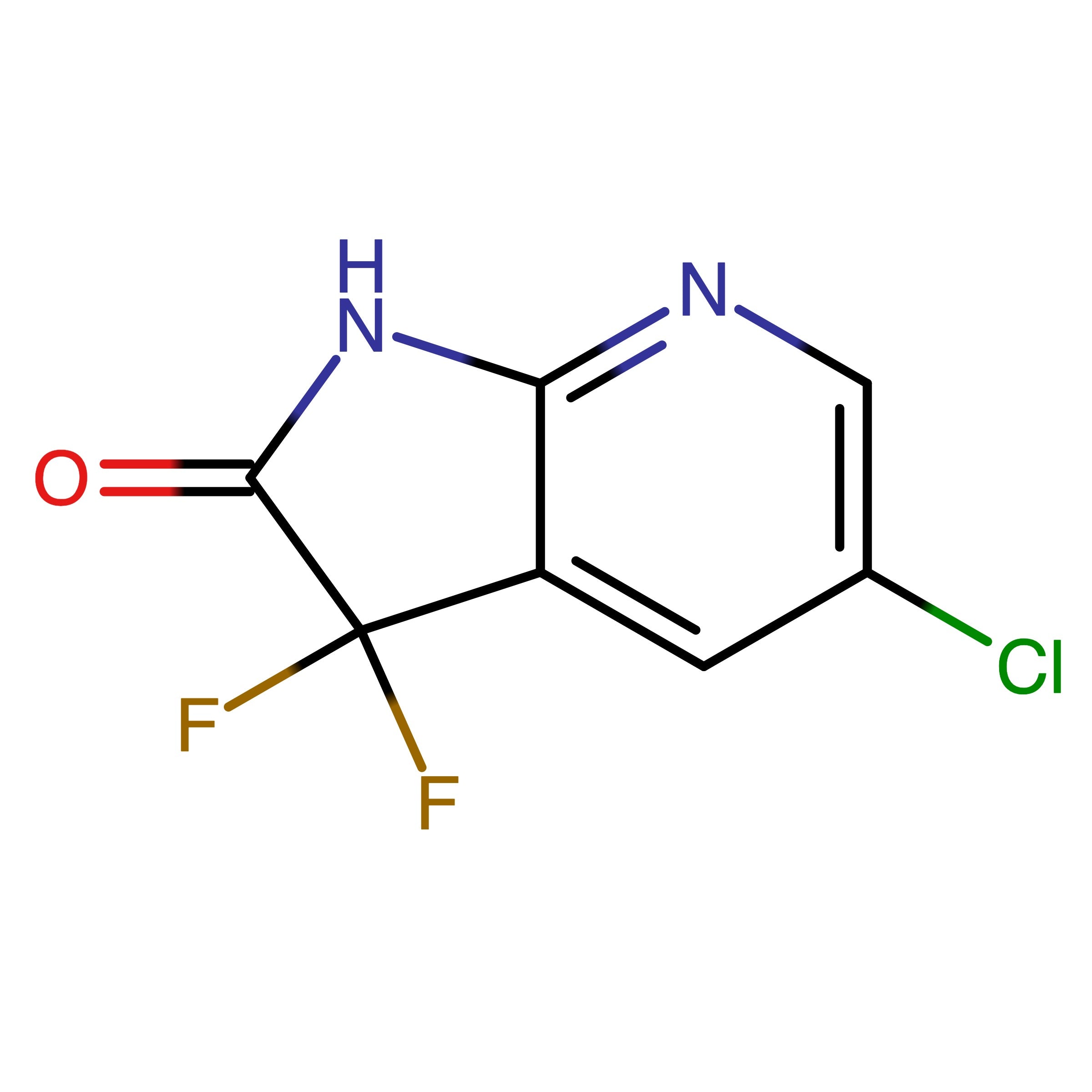 CAS 1286793-06-3 | 5-Chloro-3,3-difluoro-1,3-dihydropyrrolo[2,3-b]pyridine-2- one