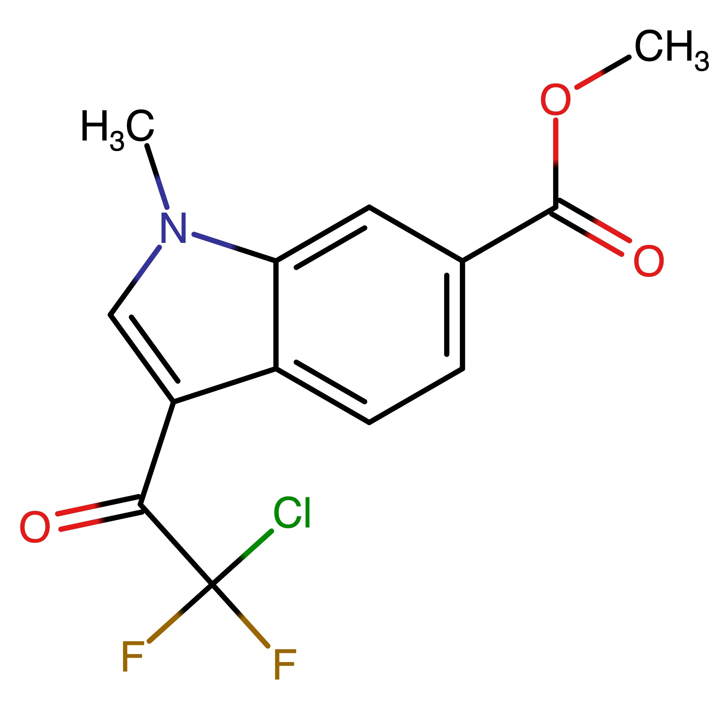 CAS 1909296-19-0 | Methyl 3-(2-chloro-2,2-difluoroacetyl)-1-methyl-1H-indole-6-carboxylate