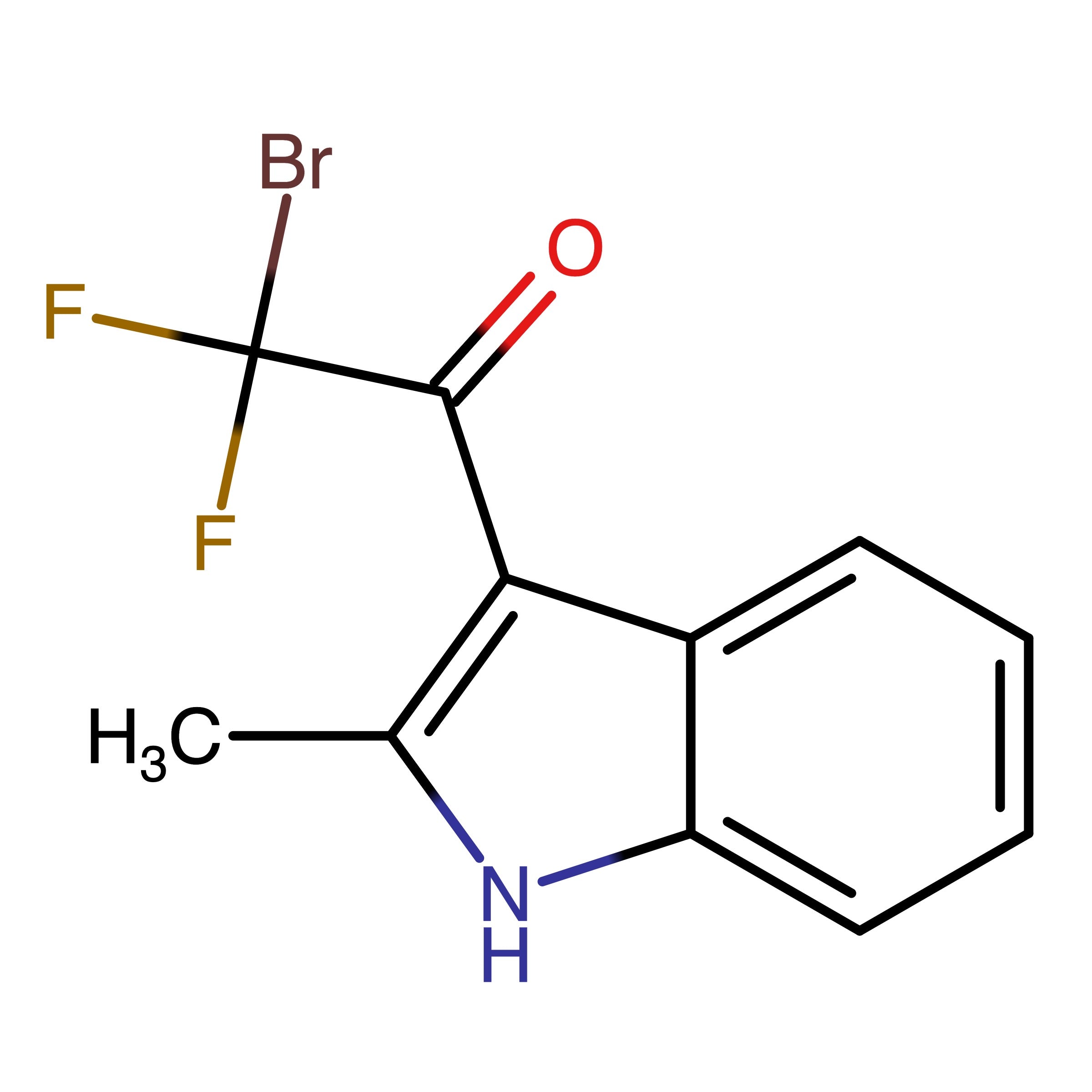CAS 1909296-25-8 | 2-Bromo-2,2-difluoro-1-(2-methyl-1H-indol-3-yl)ethan-1-one
