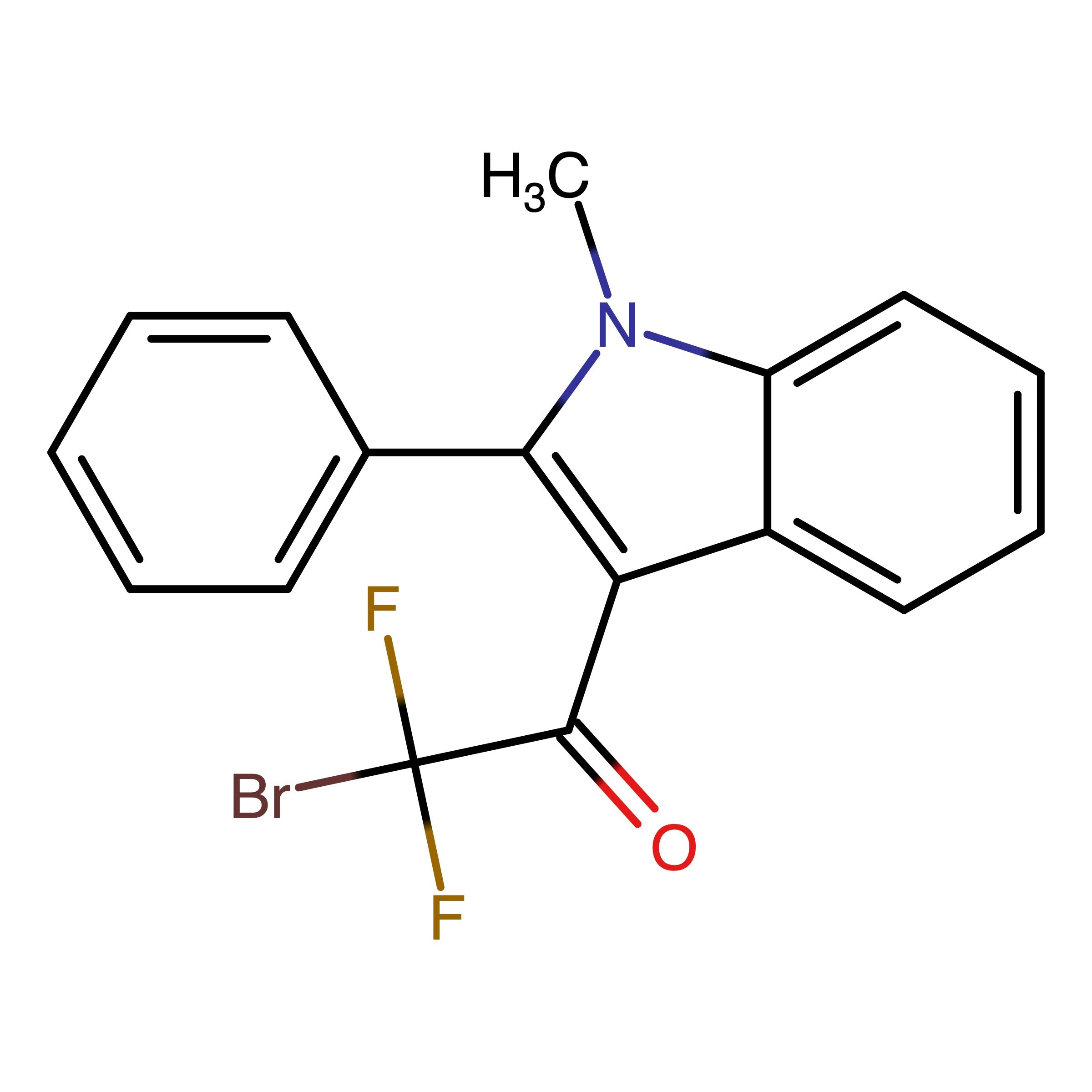 CAS 1909296-26-9 | 2-Bromo-2,2-difluoro-1-(1-methyl-2-phenyl-1H-indol-3-yl)ethan-1-one