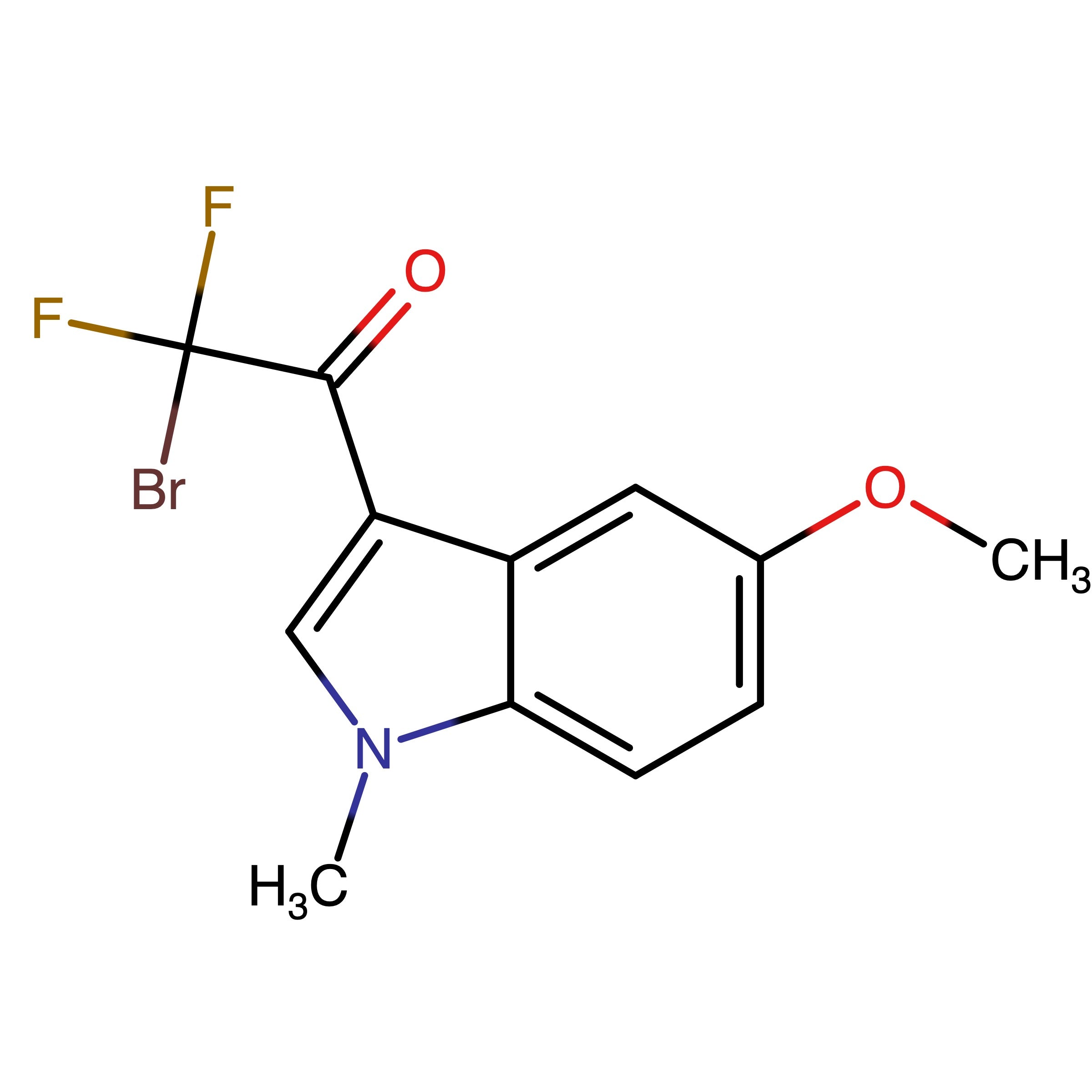 CAS 1909296-28-1 | 2-Bromo-2,2-difluoro-1-(5-methoxy-1-methyl-1H-indol-3-yl)ethan-1-one