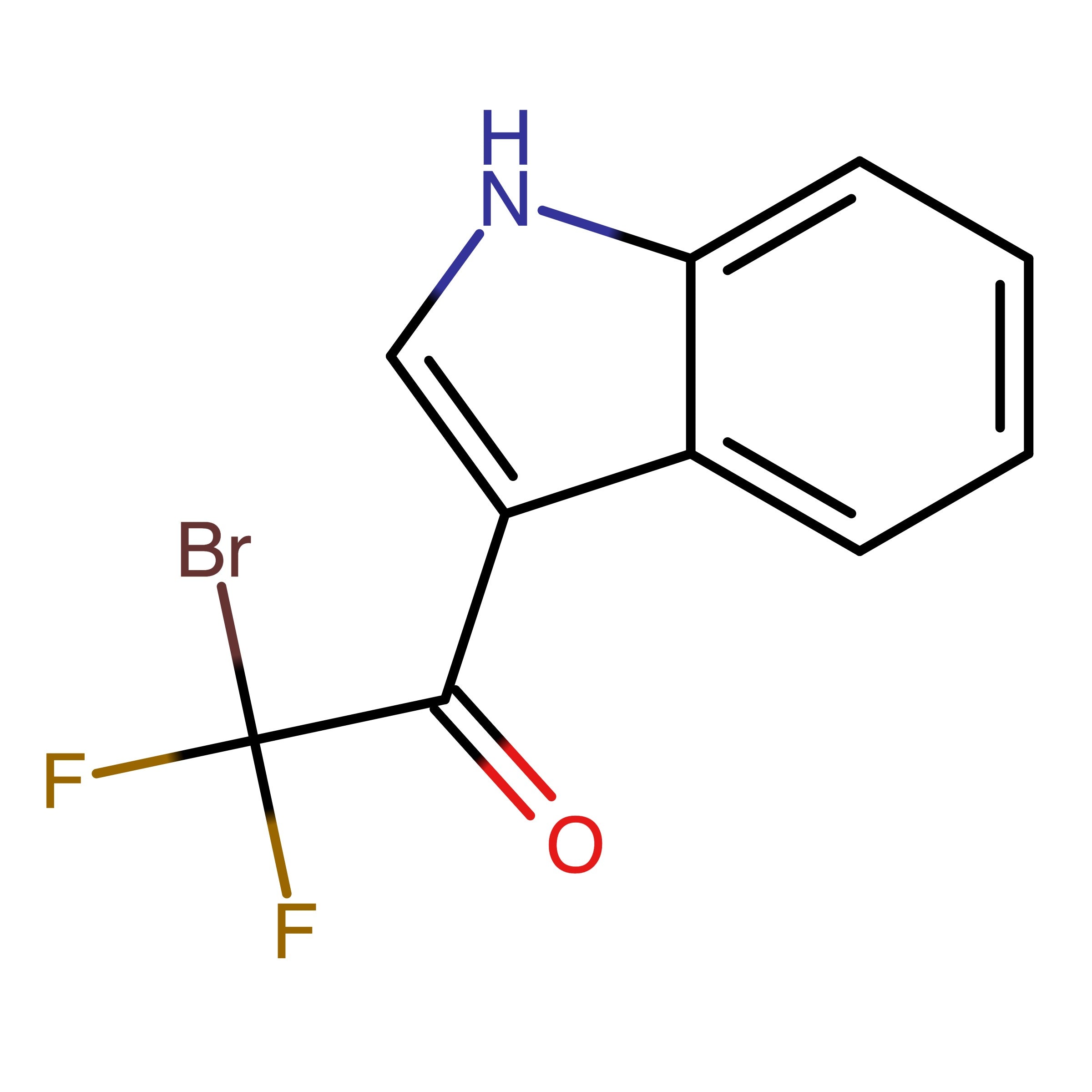 CAS 1909296-30-5 | 2-Bromo-2,2-difluoro-1-(1H-indol-3-yl)ethan-1-one