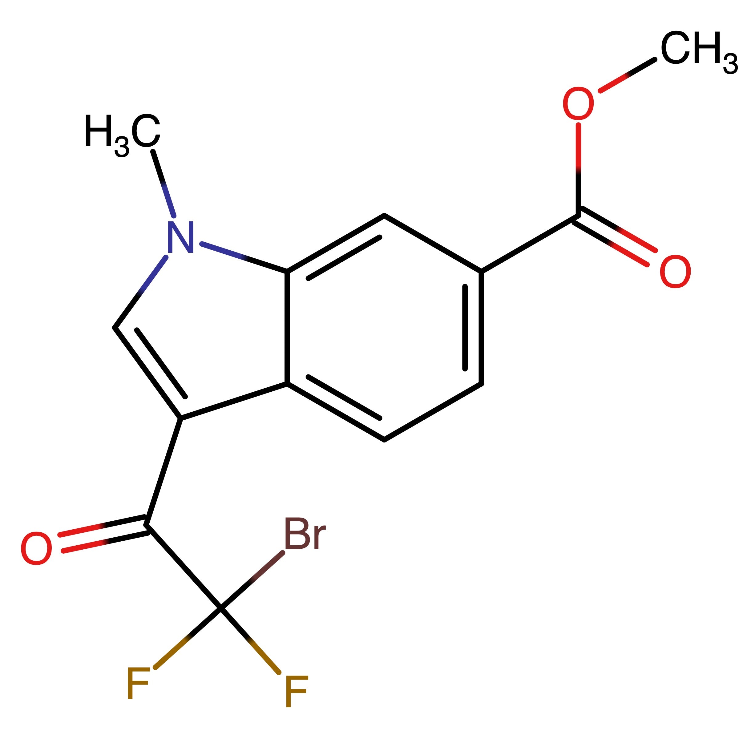 CAS 1909296-33-8 | Methyl 3-(2-bromo-2,2-difluoroacetyl)-1-methyl-1H-indole-6-carboxylate