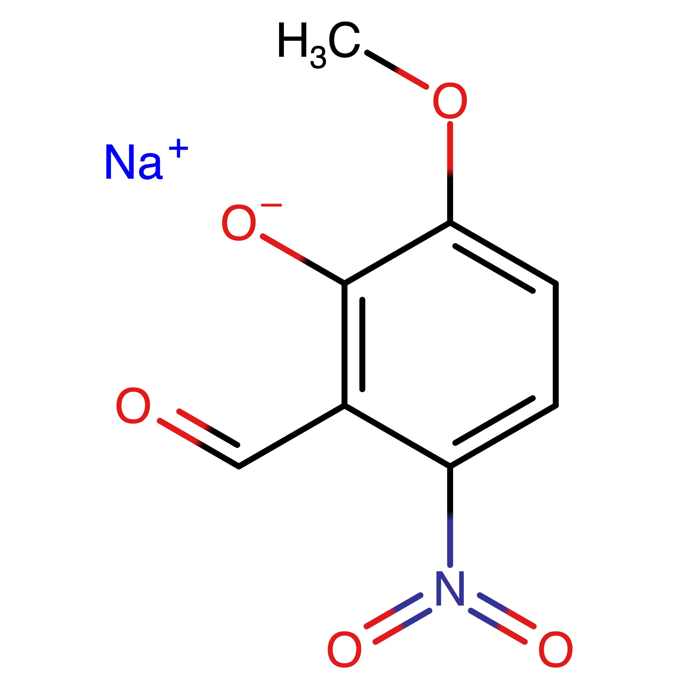 CAS 111042-36-5 | Sodium 2-formyl-6-methoxy-3-nitrophenolate | MFCD27976451