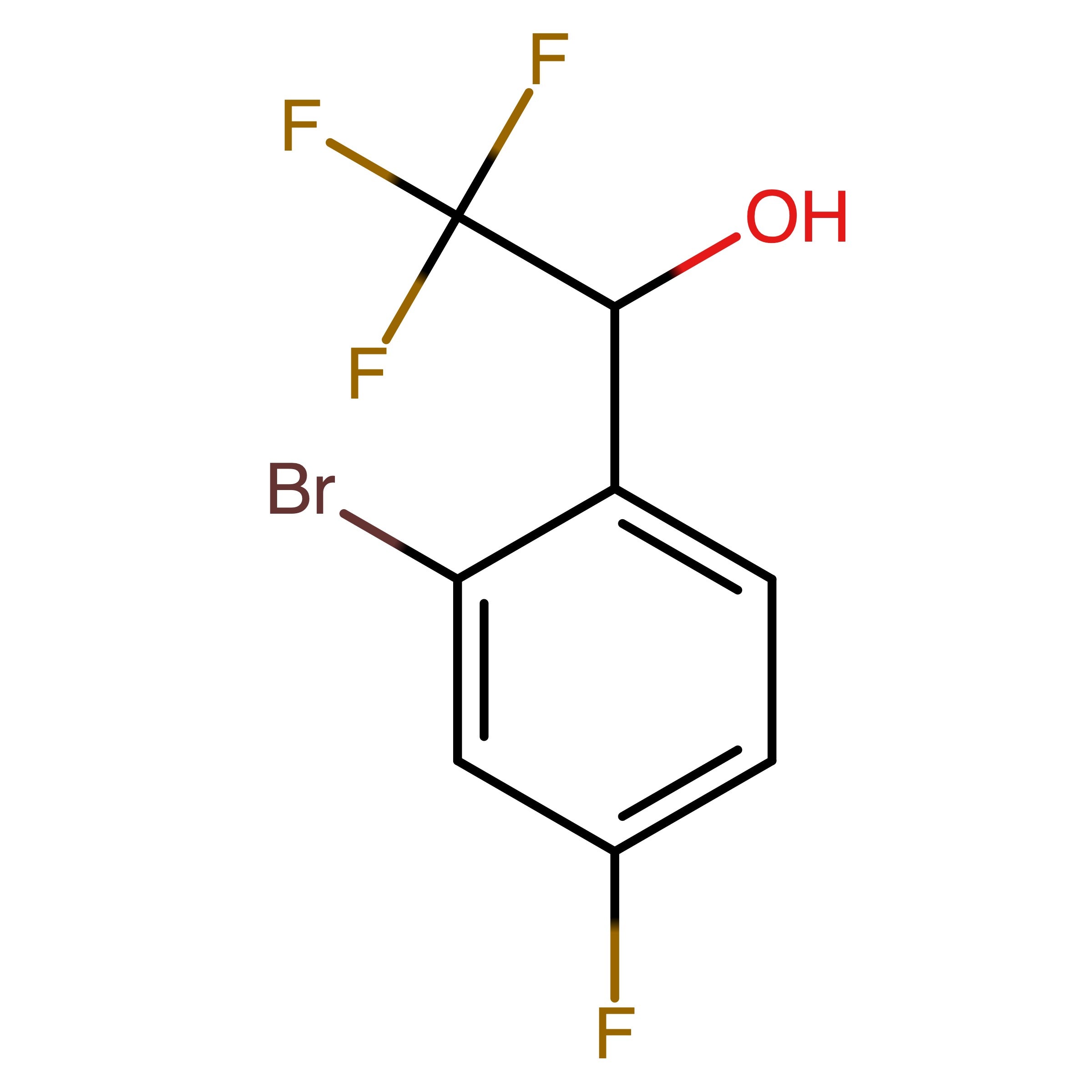 CAS 1086599-53-2 | 1-(2-Bromo-4-fluorophenyl)-2,2,2-trifluoroethanol | MFCD26136412
