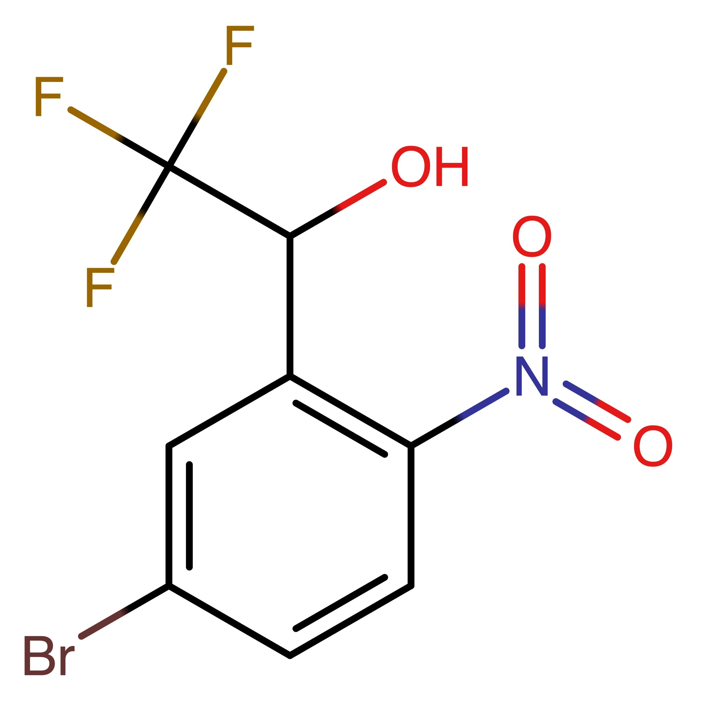 CAS 2380252-23-1 | 2,2,2-Trifluoro-1-(5-bromo-2-nitrophenyl)ethanol
