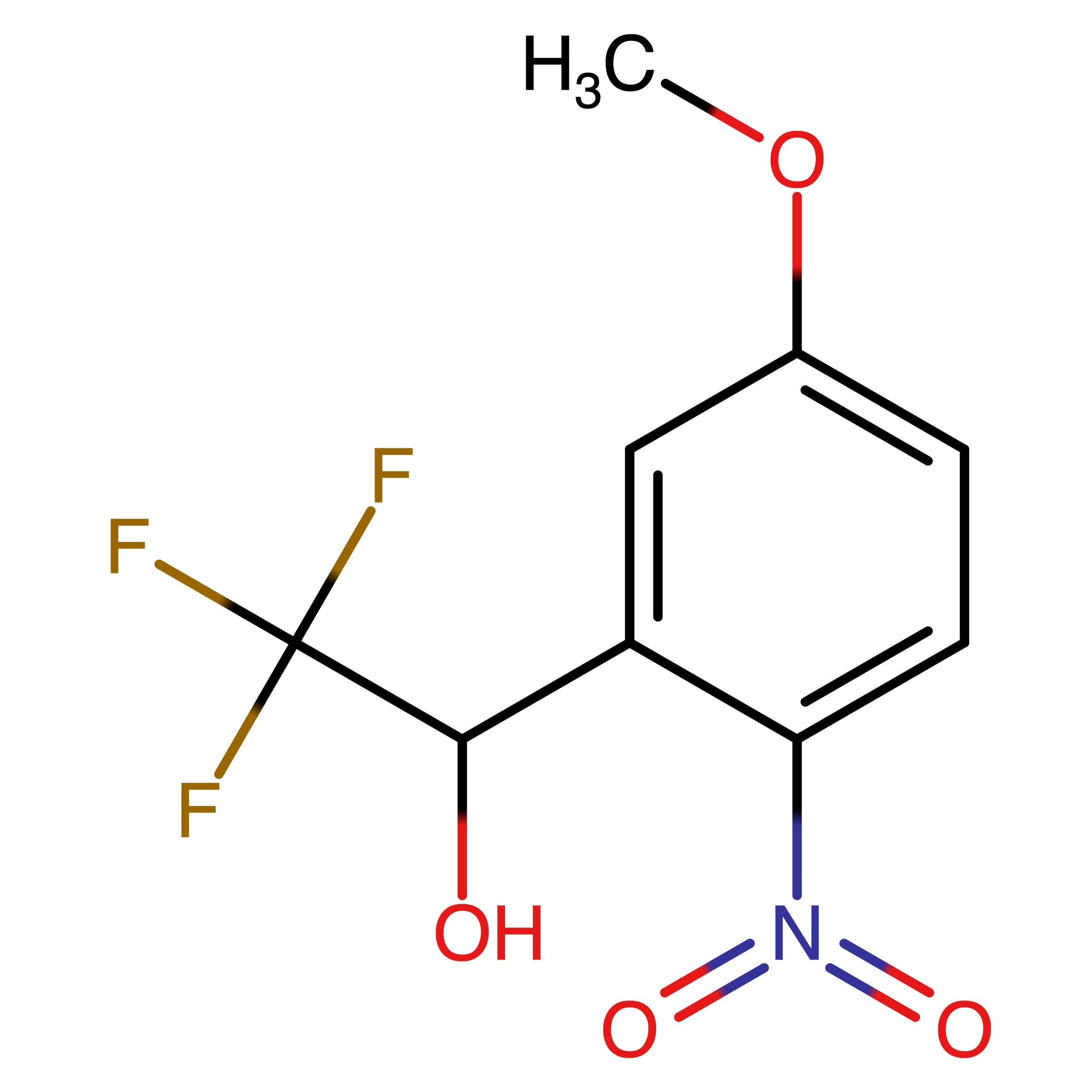CAS 2229169-61-1 | 2,2,2-Trifluoro-1-(5-methoxy-2-nitrophenyl)ethanol