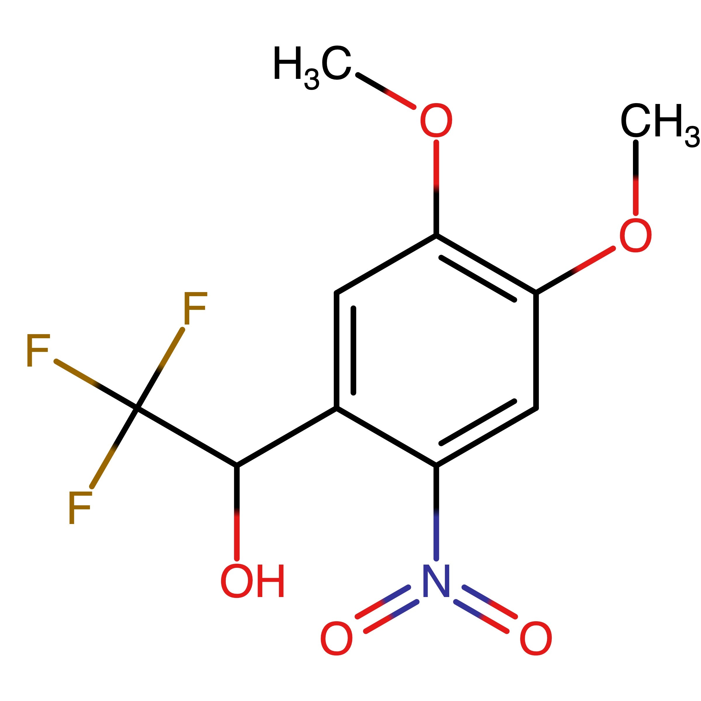 CAS 700362-33-0 | 1-(4,5-Dimethoxy-2-nitrophenyl)-2,2,2-trifluoroethan-1-ol | MFCD32661973