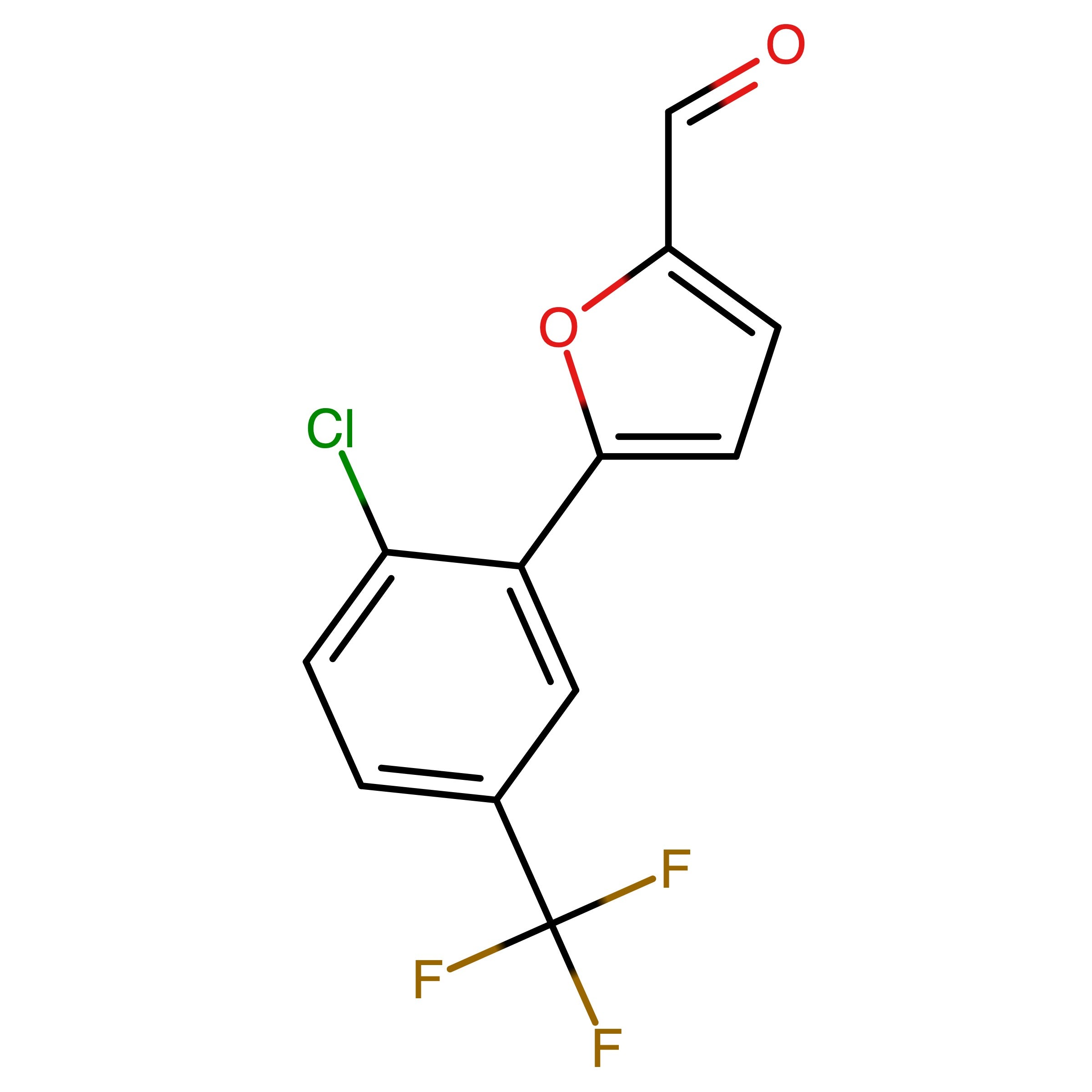CAS 259196-40-2 | 5-[2-Chloro-5-(trifluoromethyl)phenyl]-2-furancarboxaldehyde | MFCD00274242