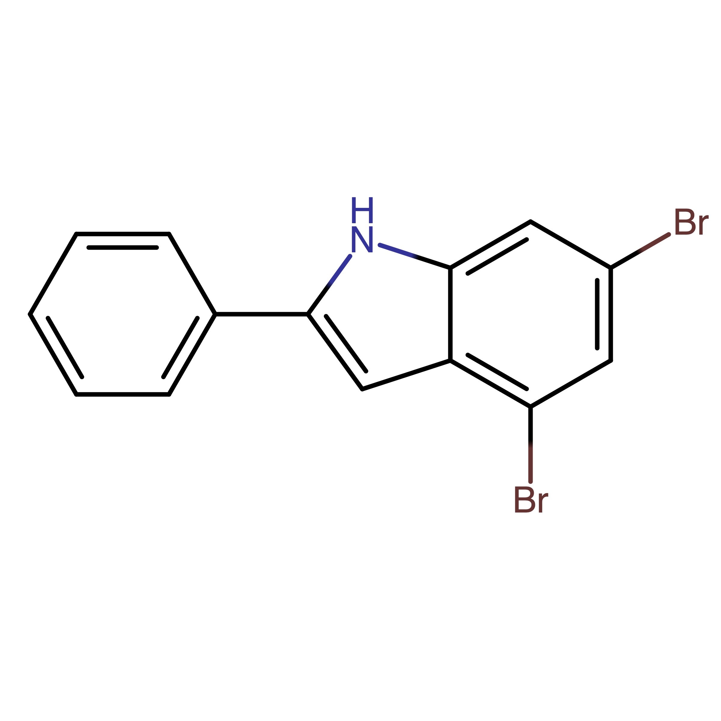 CAS 2605217-96-5 | 4,6-Dibromo-2-phenyl-1H-indole