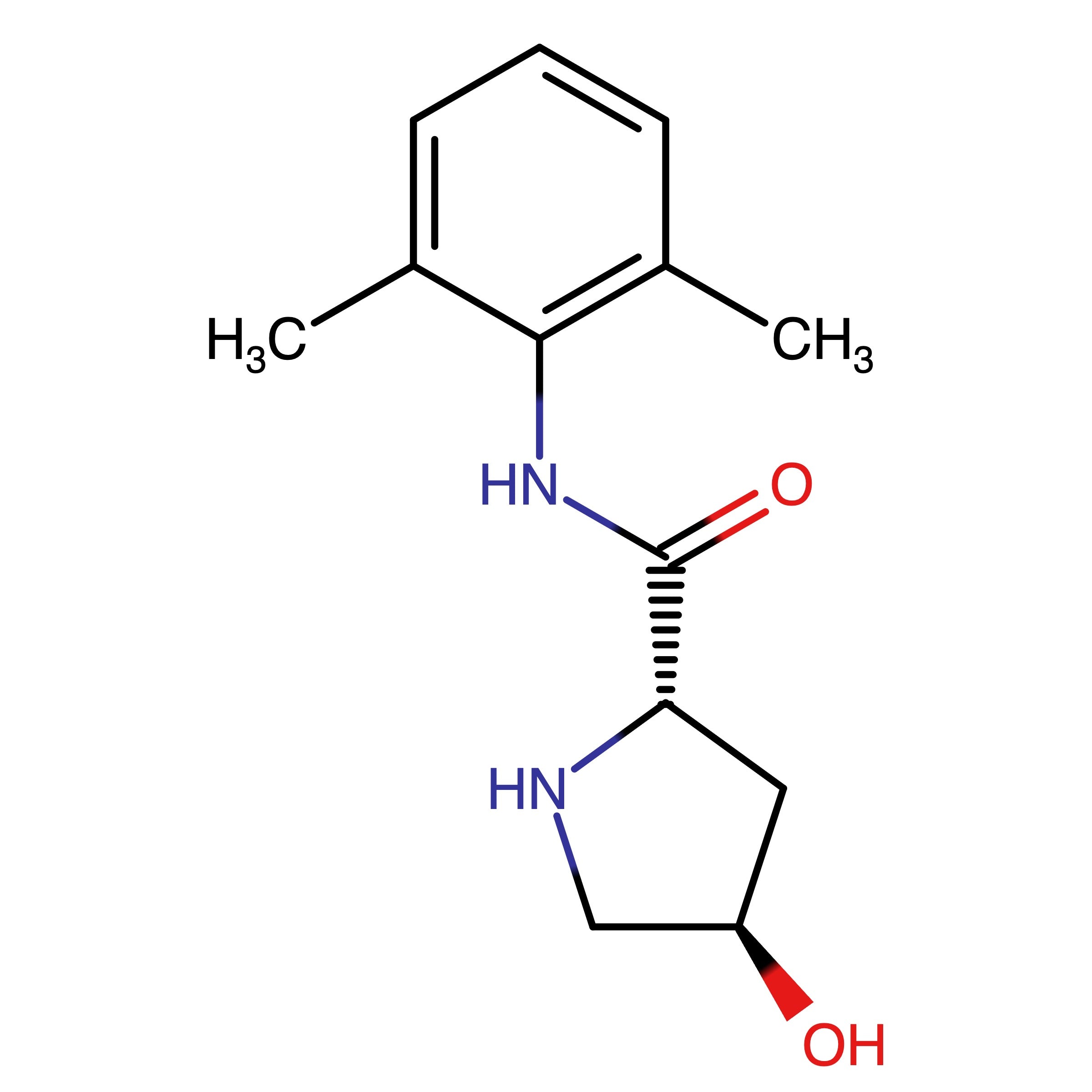 CAS 2227488-62-0 | (2S,4R)-N-(2,6-Dimethylphenyl)-4-hydroxypyrrolidine-2-carboxamide | MFCD33023356