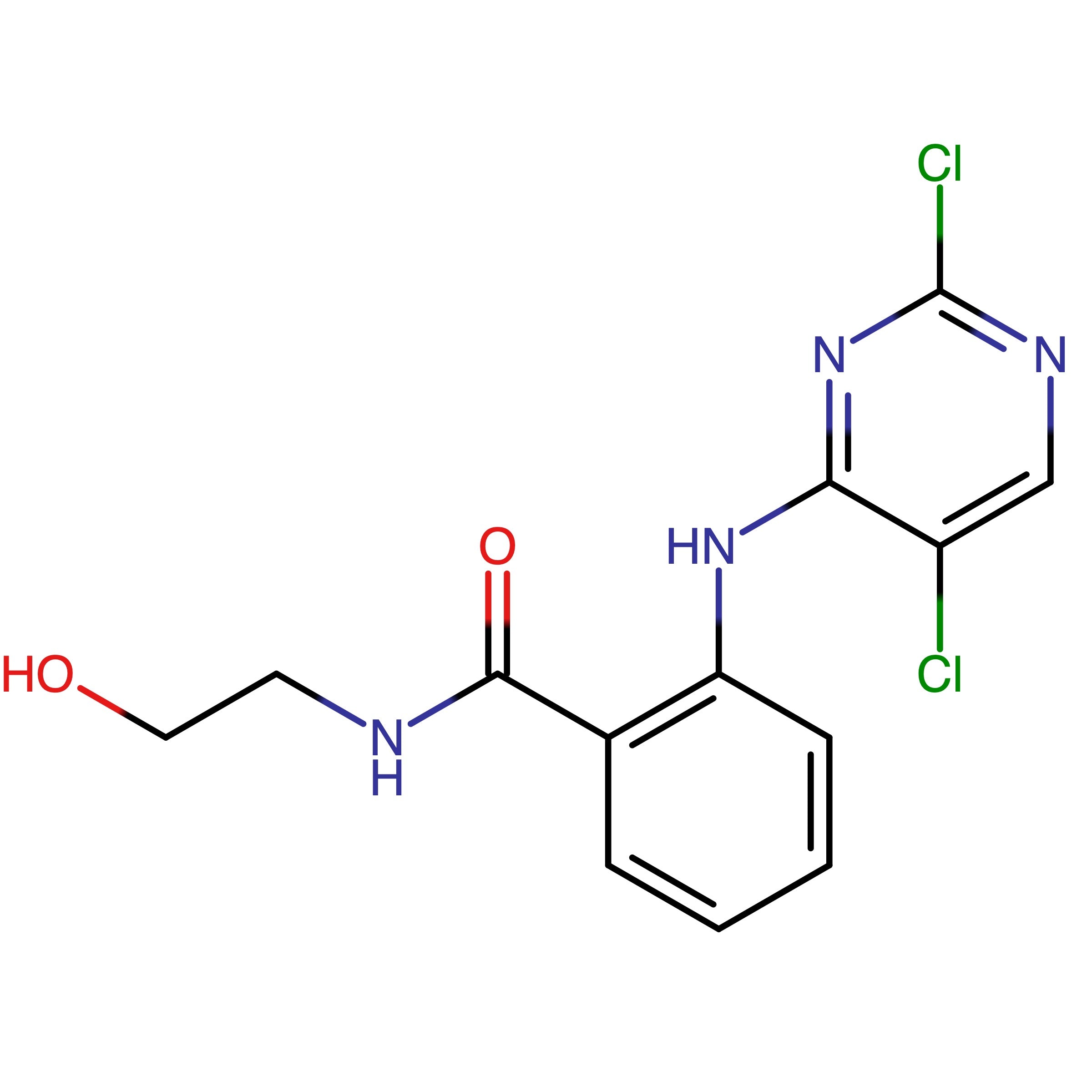 CAS 1042434-77-4 | 2-((2,5-Dichloropyrimidin-4-yl)amino)-N-(2-hydroxyethyl)benzamide