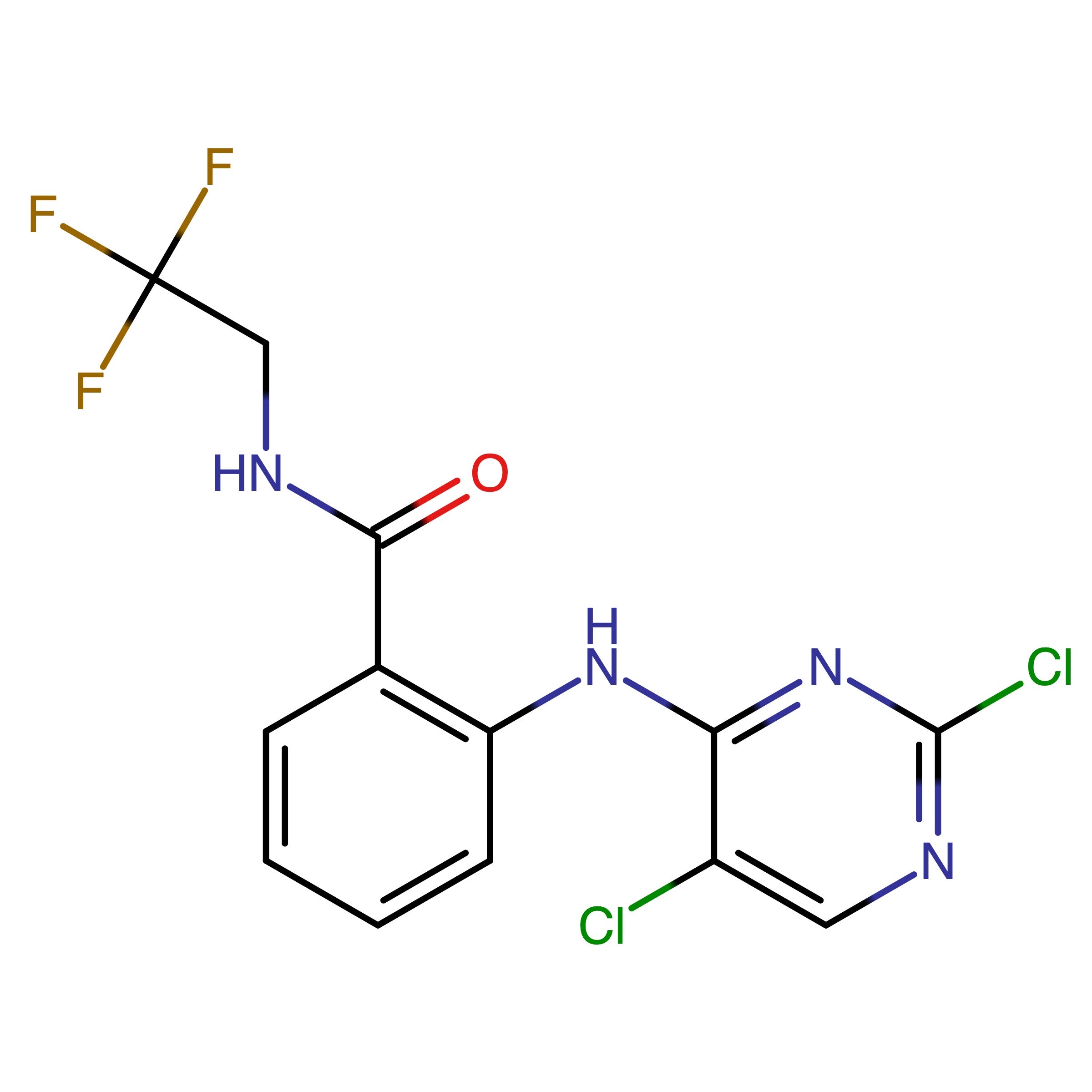 CAS 1042435-22-2 | 2-((2,5-Dichloropyrimidin-4-yl)amino)-N-(2,2,2-trifluoroethyl)benzamide