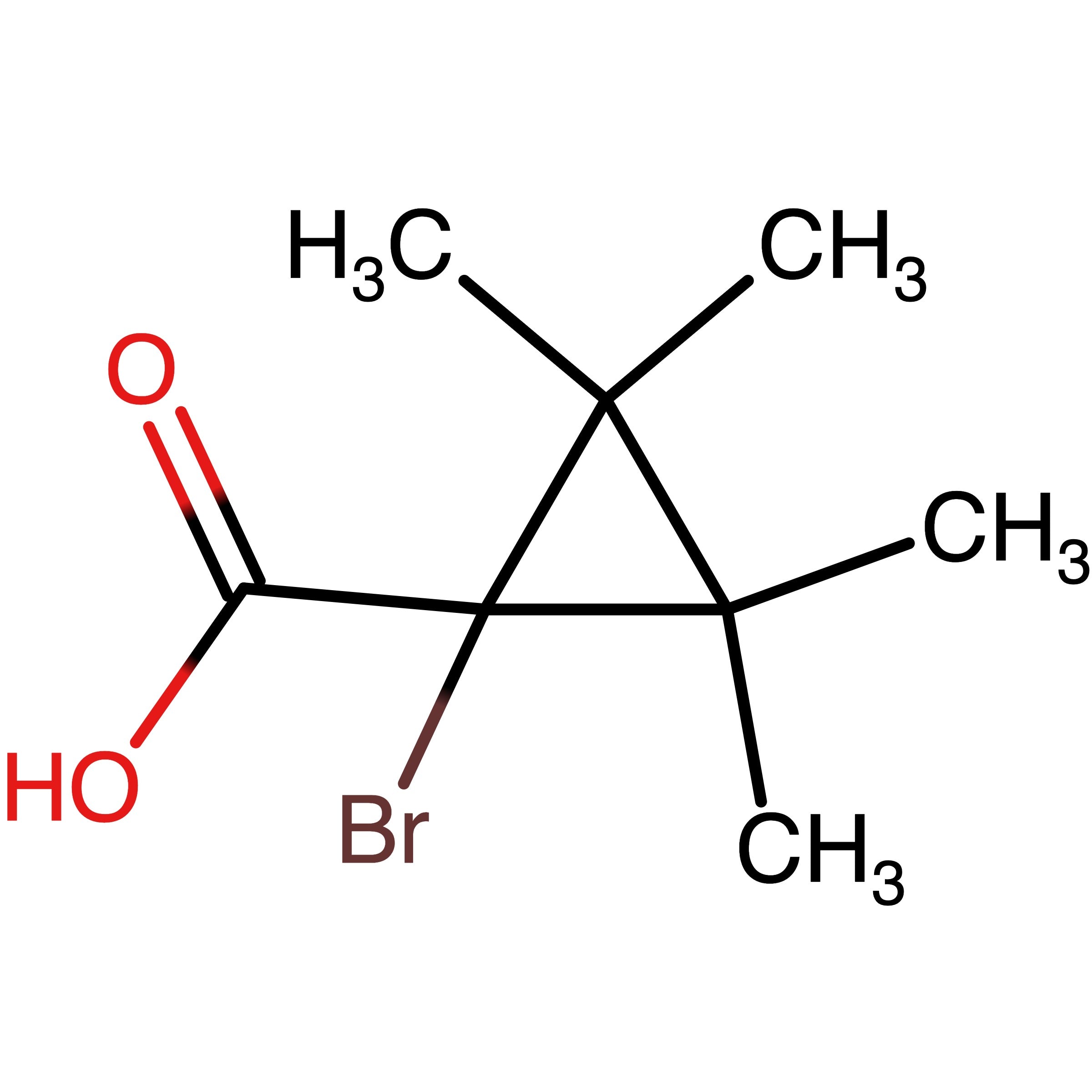 CAS 81359-19-5 | 1-Bromo-2,2,3,3-tetramethylcyclopropane-1-carboxylic acid | MFCD33549927