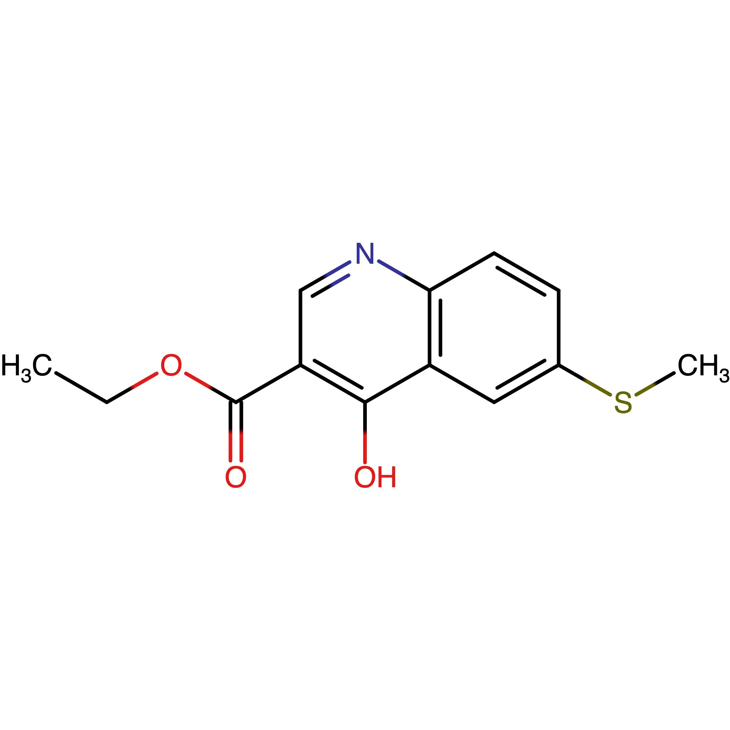 CAS 26893-09-4 | Ethyl 4-hydroxy-6-(methylthio)quinoline-3-carboxylate | MFCD09861308