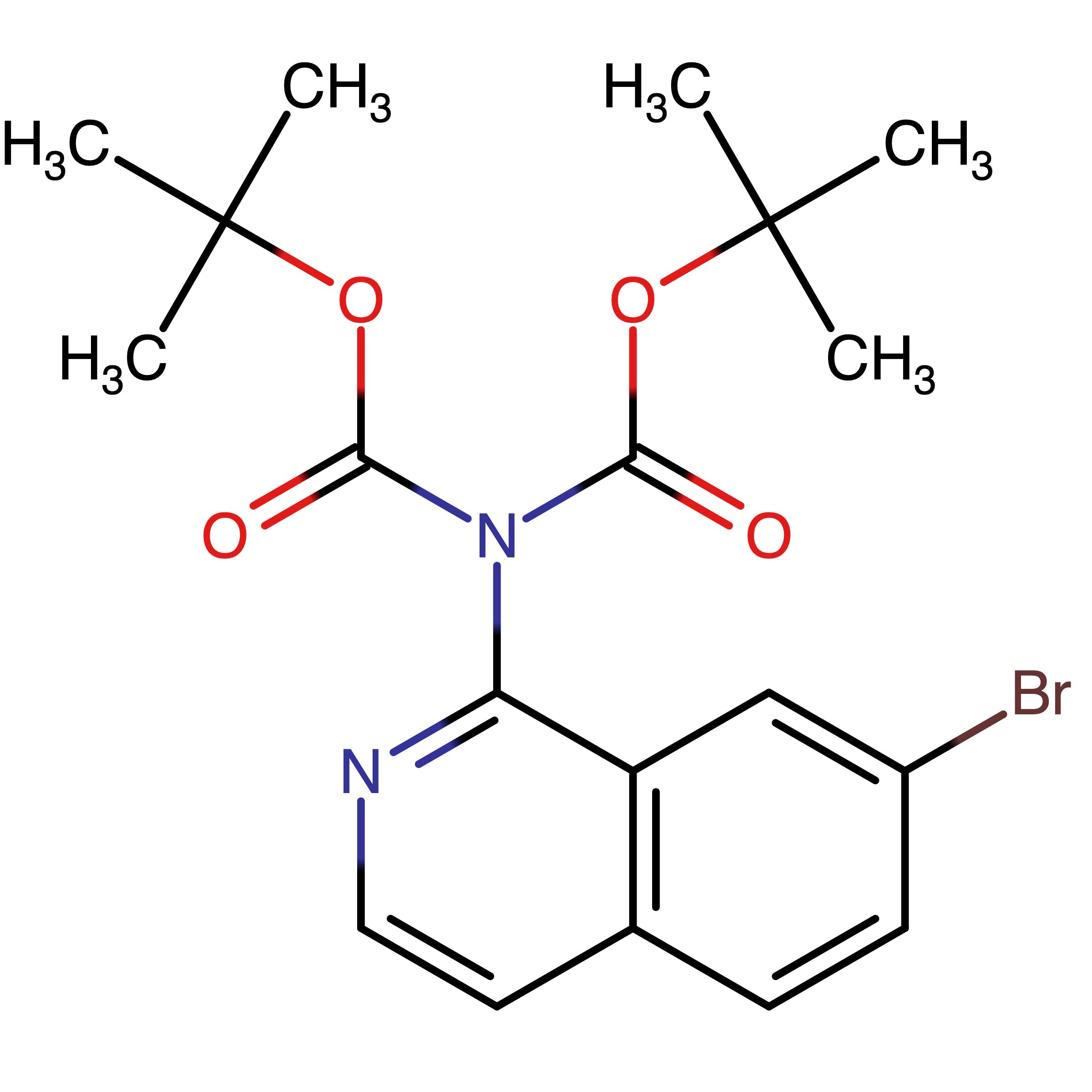 CAS 288309-20-6 | Di-tert-butyl (7-bromoisoquinolin-1-yl)iminodicarbonate