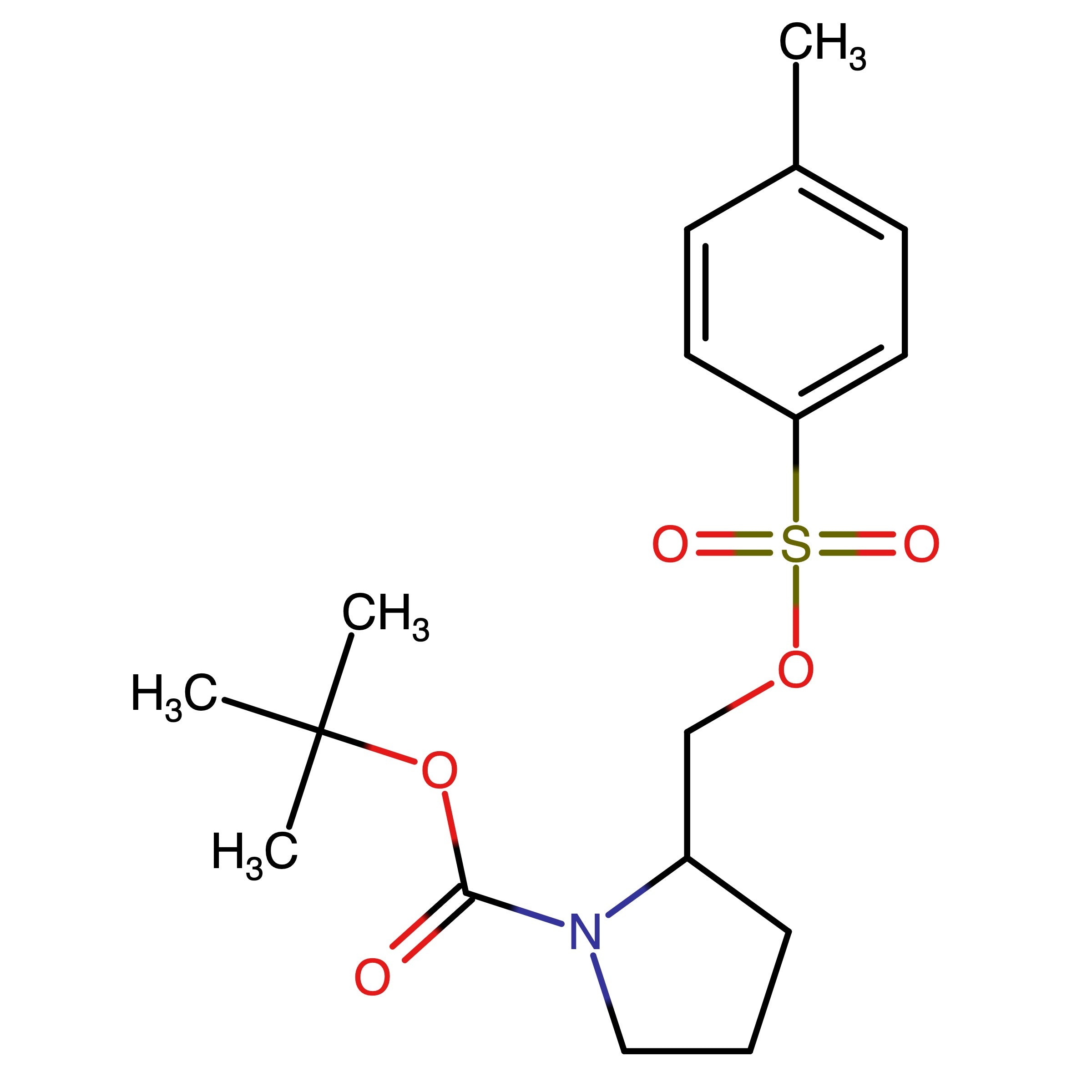 CAS 136235-11-5 | tert-Butyl 2-((tosyloxy)methyl)pyrrolidine-1-carboxylate | MFCD08694550