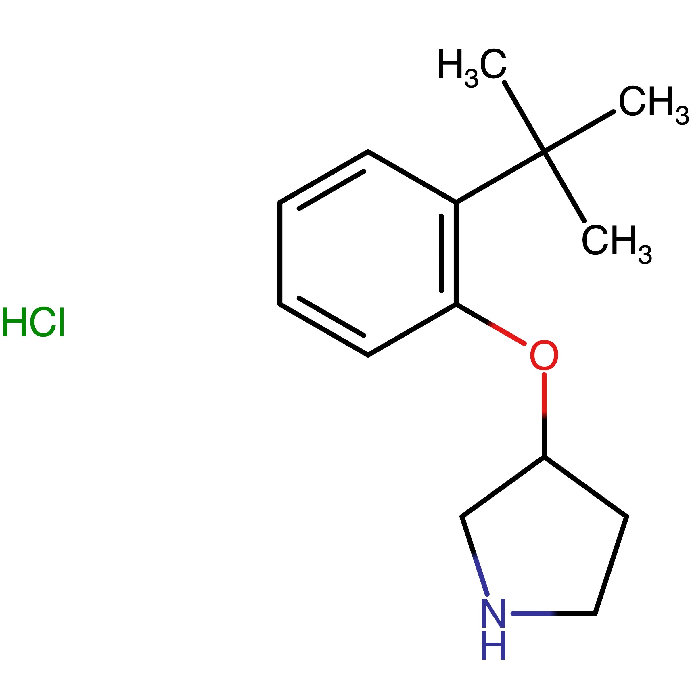 CAS 1146956-94-6 | 3-(2-(tert-Butyl)phenoxy)pyrrolidine hydrochloride | MFCD13561069