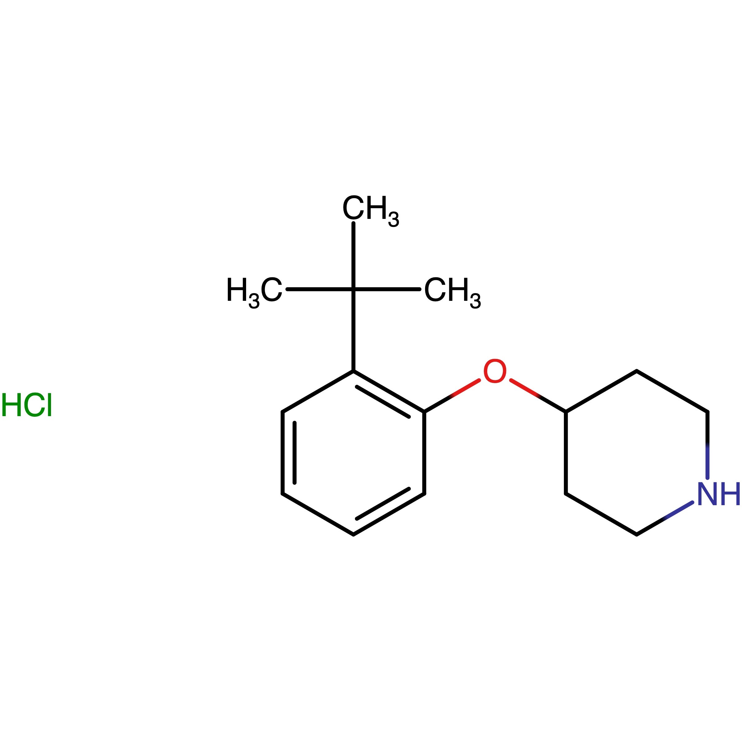CAS 1146960-29-3 | 4-(2-(tert-Butyl)phenoxy)piperidine hydrochloride | MFCD13561066