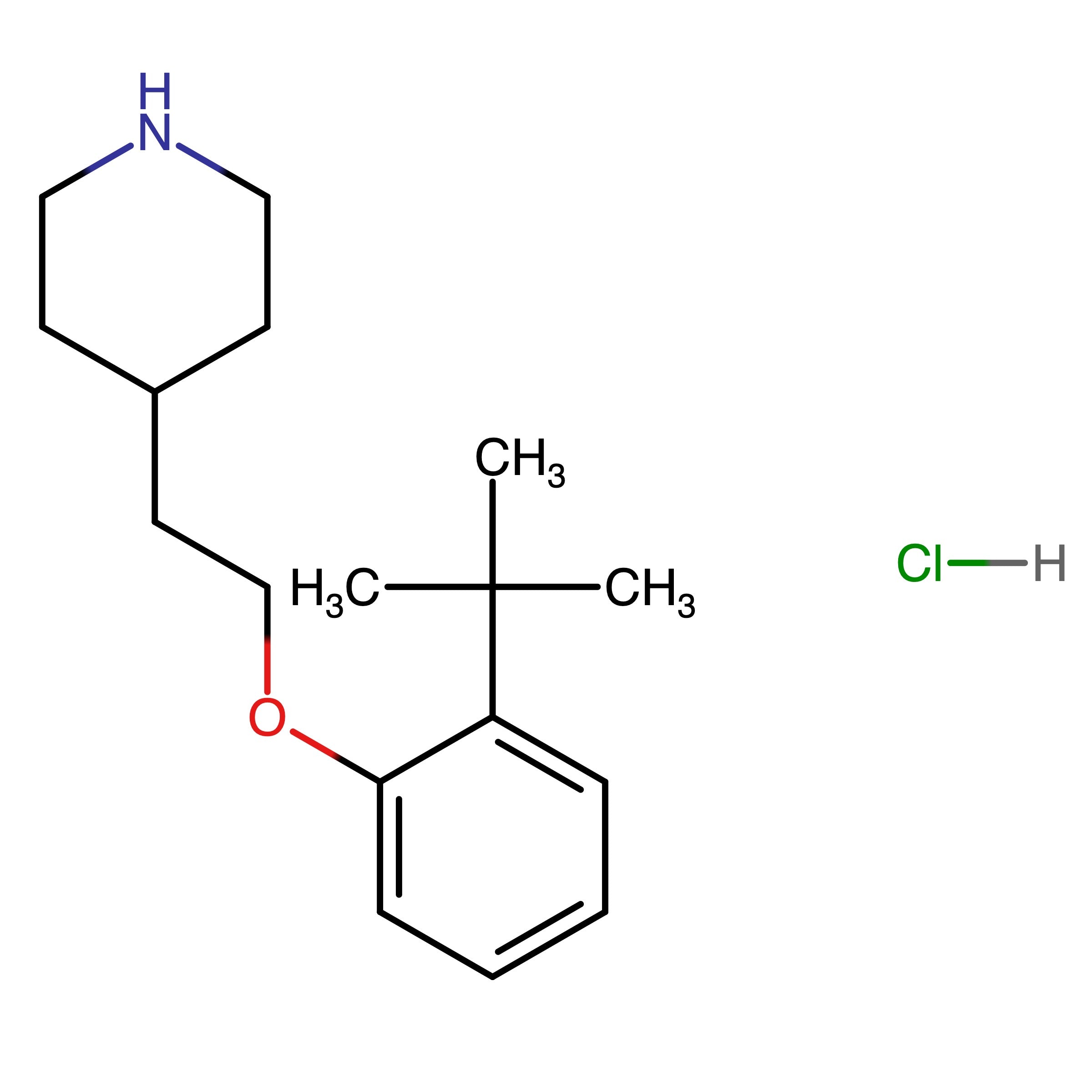 CAS 1146960-36-2 | 4-[2-(2-tert-Butylphenoxy)ethyl]piperidine Hydrochloride | MFCD13560382