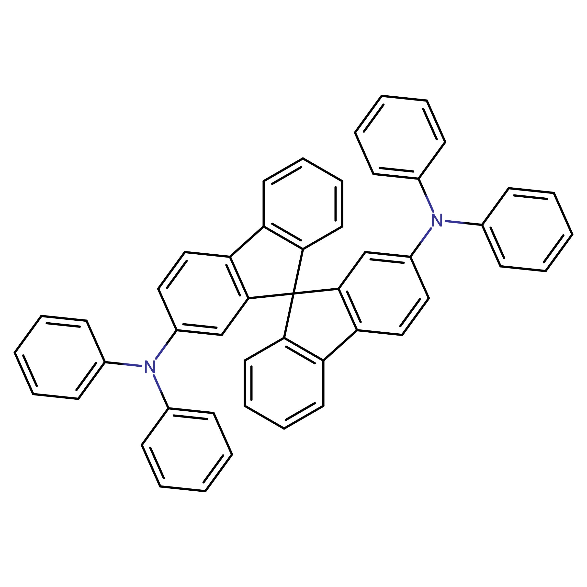 CAS 862664-73-1 | N2,N2,N2',N2'-Tetraphenyl-9,9'-spirobi[fluorene]-2,2'-diamine | MFCD12022436