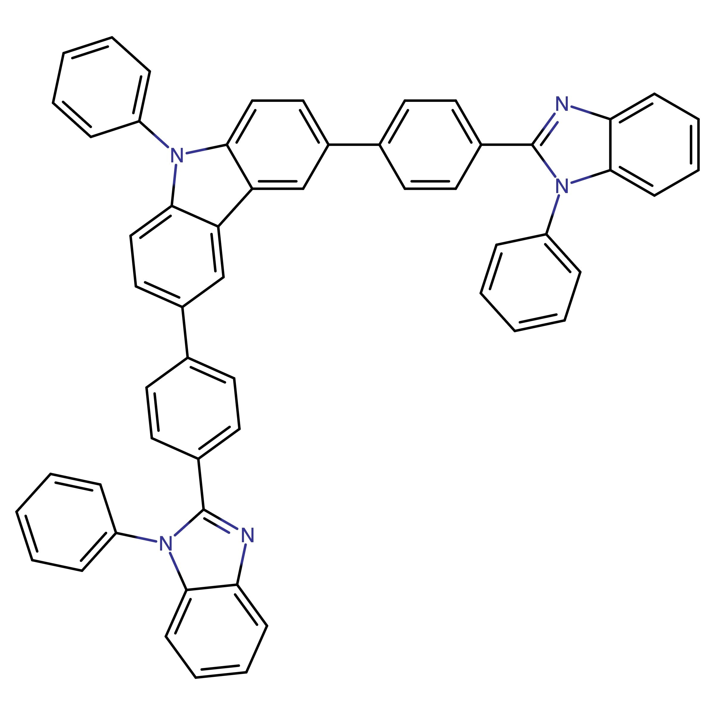 CAS 1258780-50-5 | 9-Phenyl-3,6-bis(4-(1-phenyl-1H-benzo[d]imidazol-2-yl)phenyl)-9H-carbazole | MFCD31618148